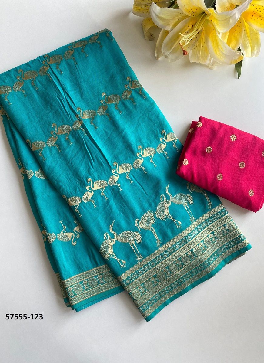 RAJHANS - Catalog # 57555 (Set of 6 Sarees) by Brand STROLLAY ®