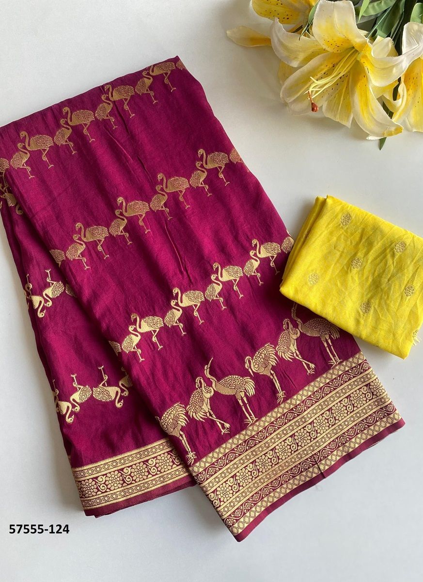 RAJHANS - Catalog # 57555 (Set of 6 Sarees) by Brand STROLLAY ®