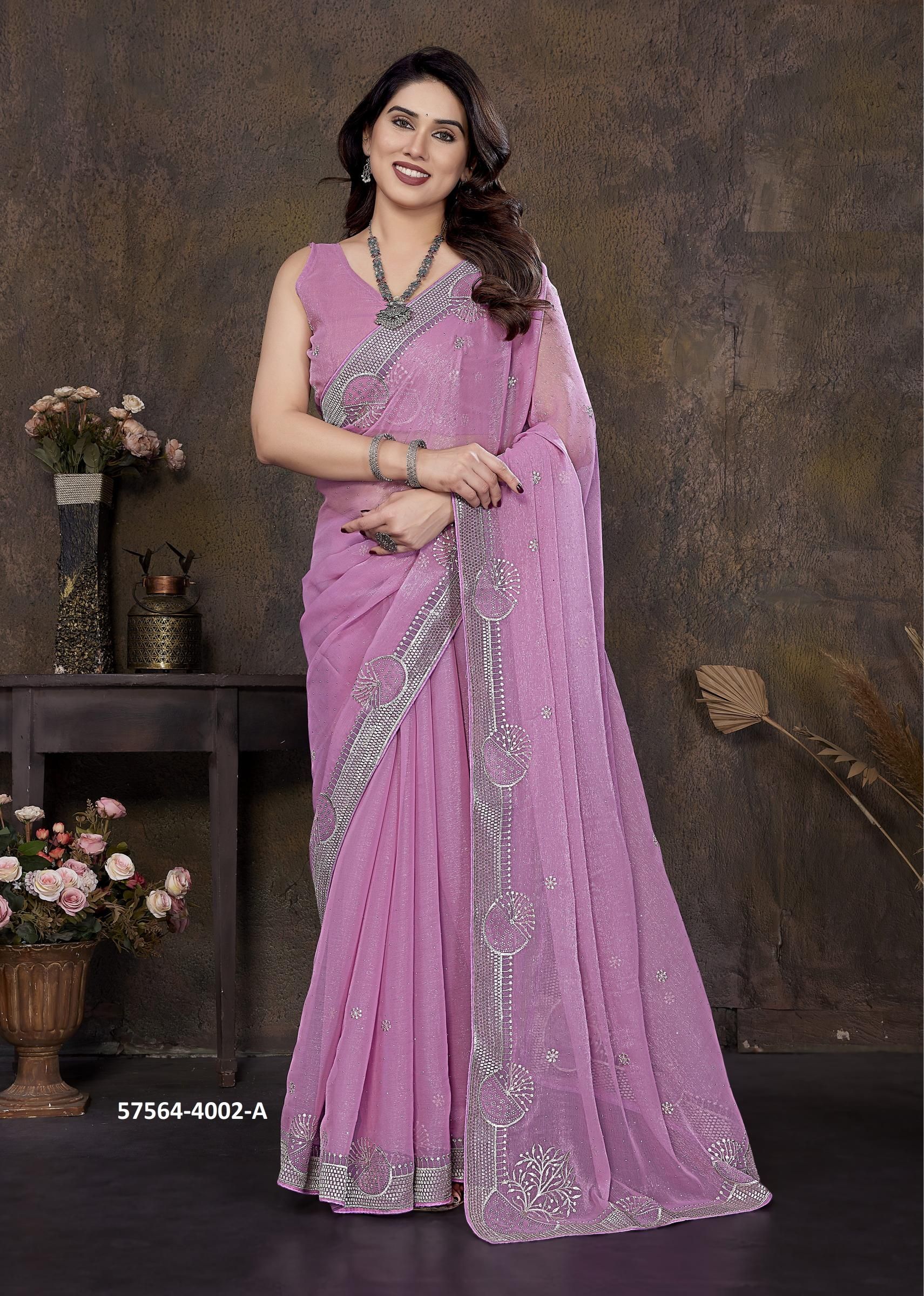 SERIES 4002 - Catalog # 57564 (Set of 4 Sarees) by Brand JAYSHREE SERIES 4002 - Catalog # 57564 (Set of 4 Sarees) by Brand JAYSHREE