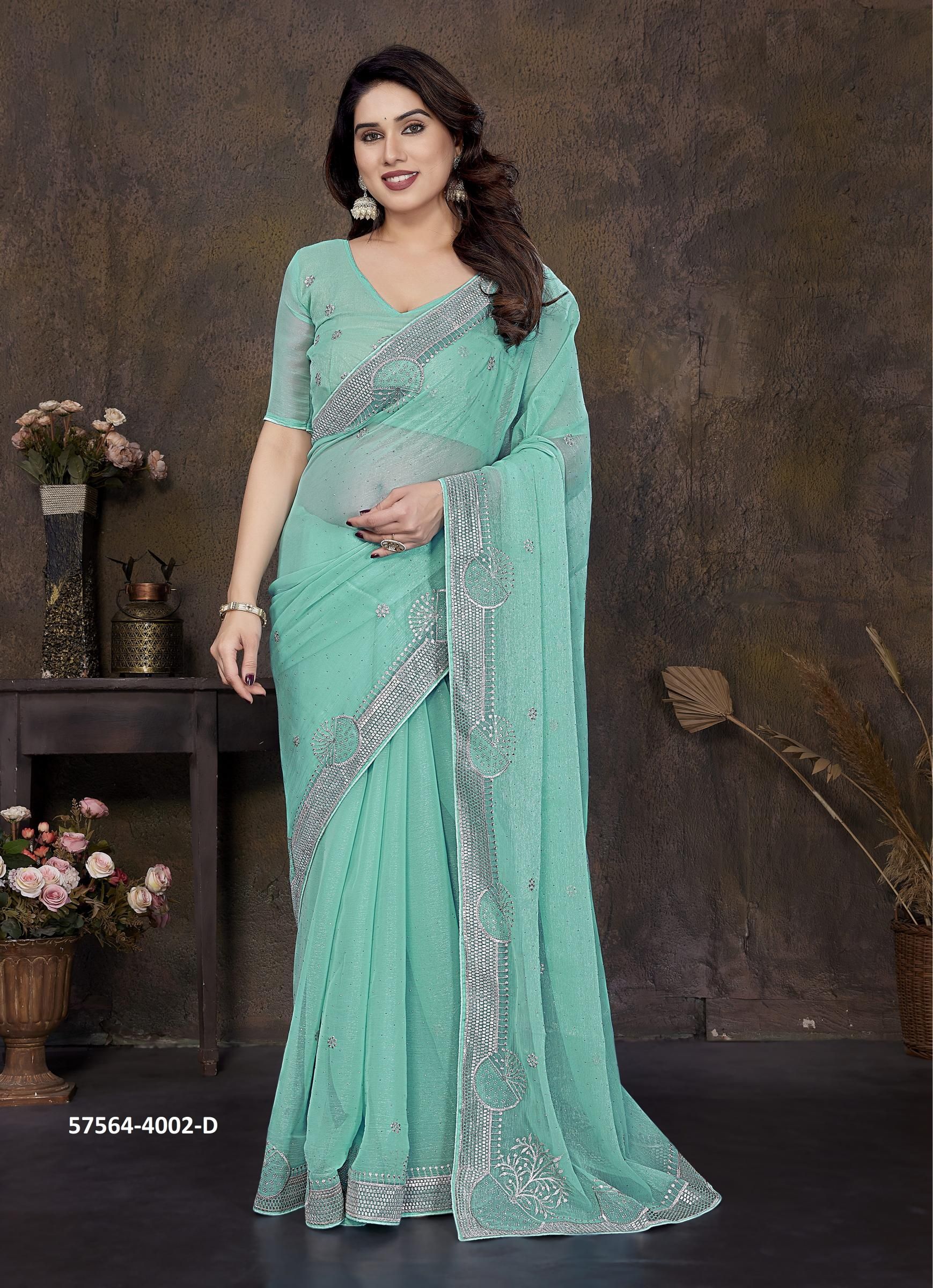 SERIES 4002 - Catalog # 57564 (Set of 4 Sarees) by Brand JAYSHREE SERIES 4002 - Catalog # 57564 (Set of 4 Sarees) by Brand JAYSHREE