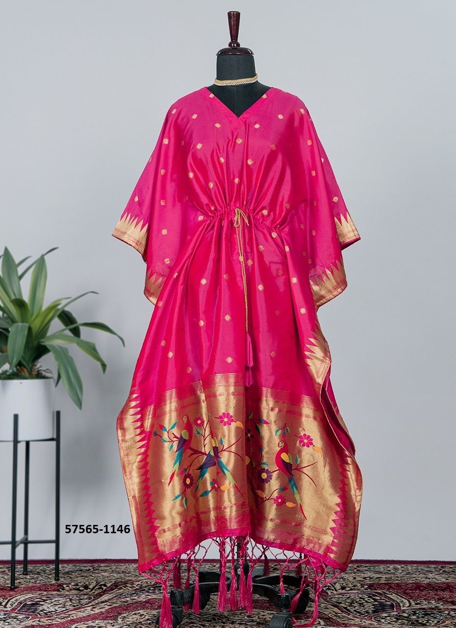 JACQUARD SILK PONCHOS - Catalog # 57565 (Set of 4 Kaftans / Ponchos) by Brand STROLLAY ® JACQUARD SILK PONCHOS - Catalog # 57565 (Set of 4 Kaftans / Ponchos) by Brand STROLLAY ®
