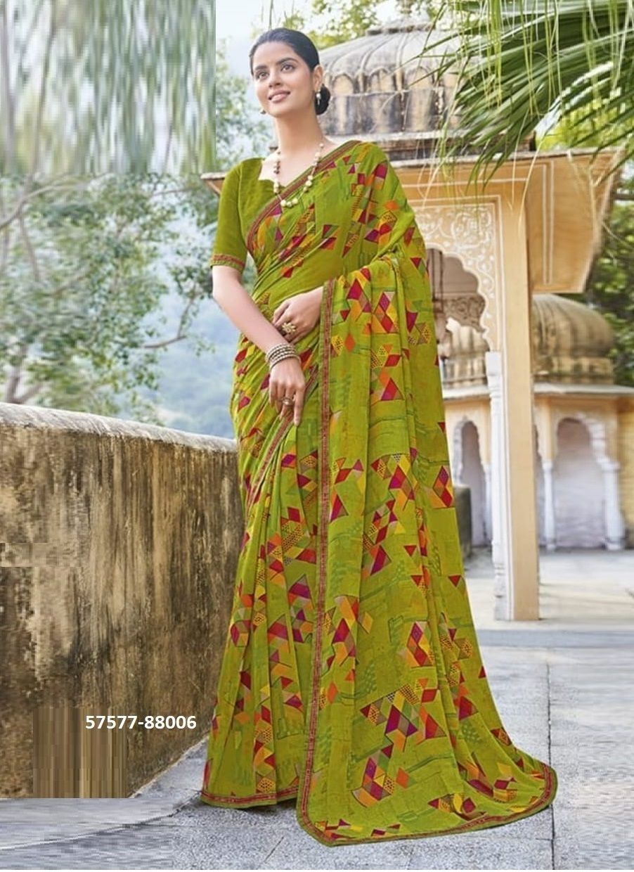 SAAVITRI - Catalog # 57577 (Set of 8 Sarees) by Brand VIPUL FASHIONS
