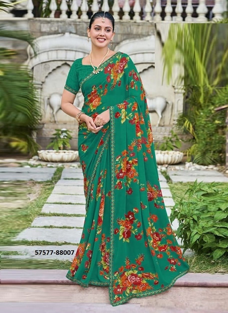 SAAVITRI - Catalog # 57577 (Set of 8 Sarees) by Brand VIPUL FASHIONS