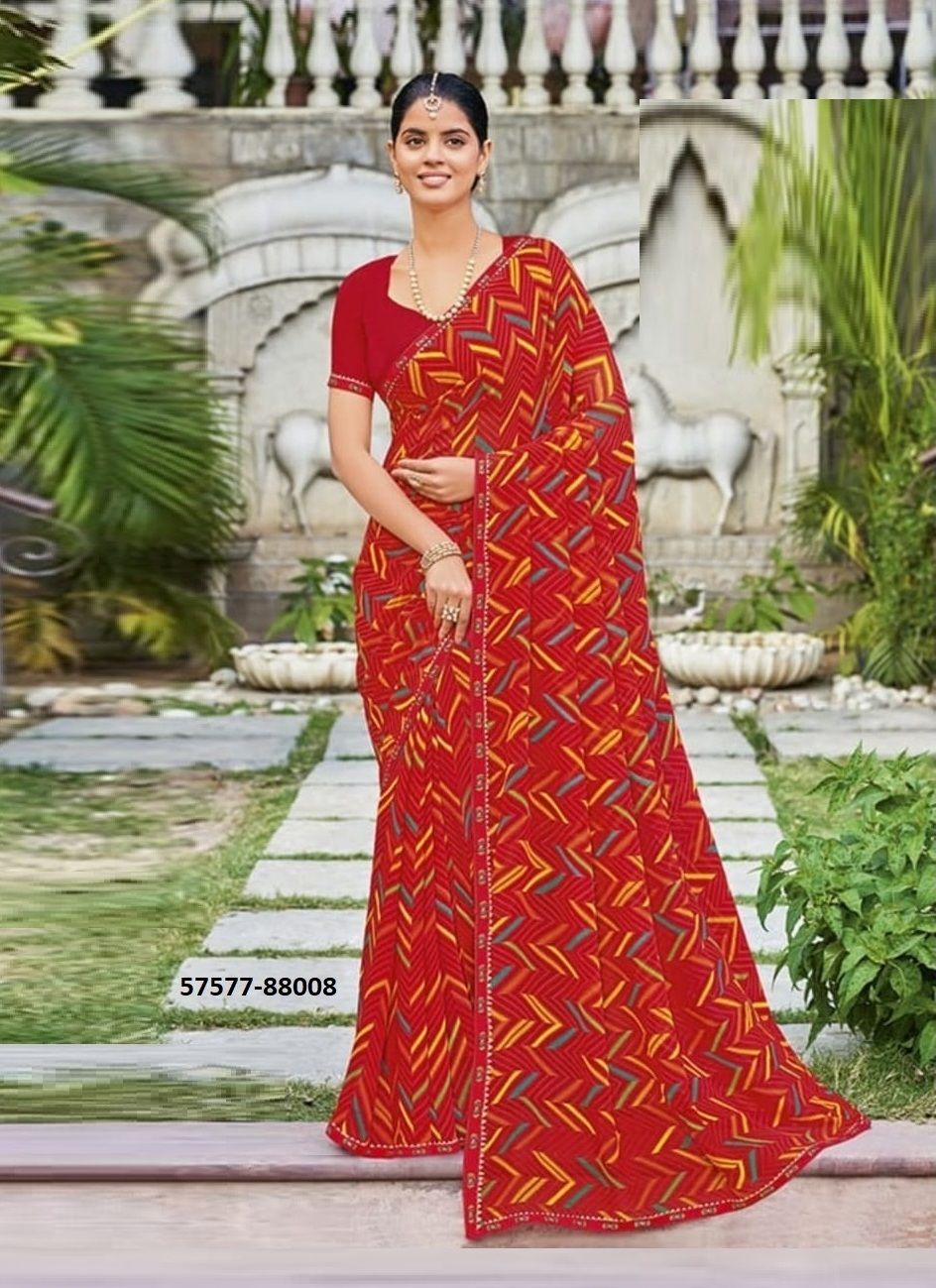 SAAVITRI - Catalog # 57577 (Set of 8 Sarees) by Brand VIPUL FASHIONS