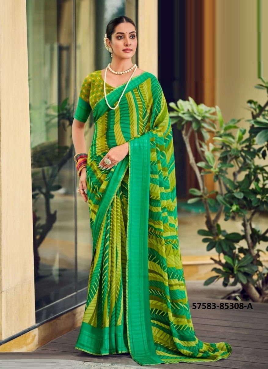 GUNJAN - Catalog # 57583 (Set of 8 Sarees) by Brand VIPUL FASHIONS