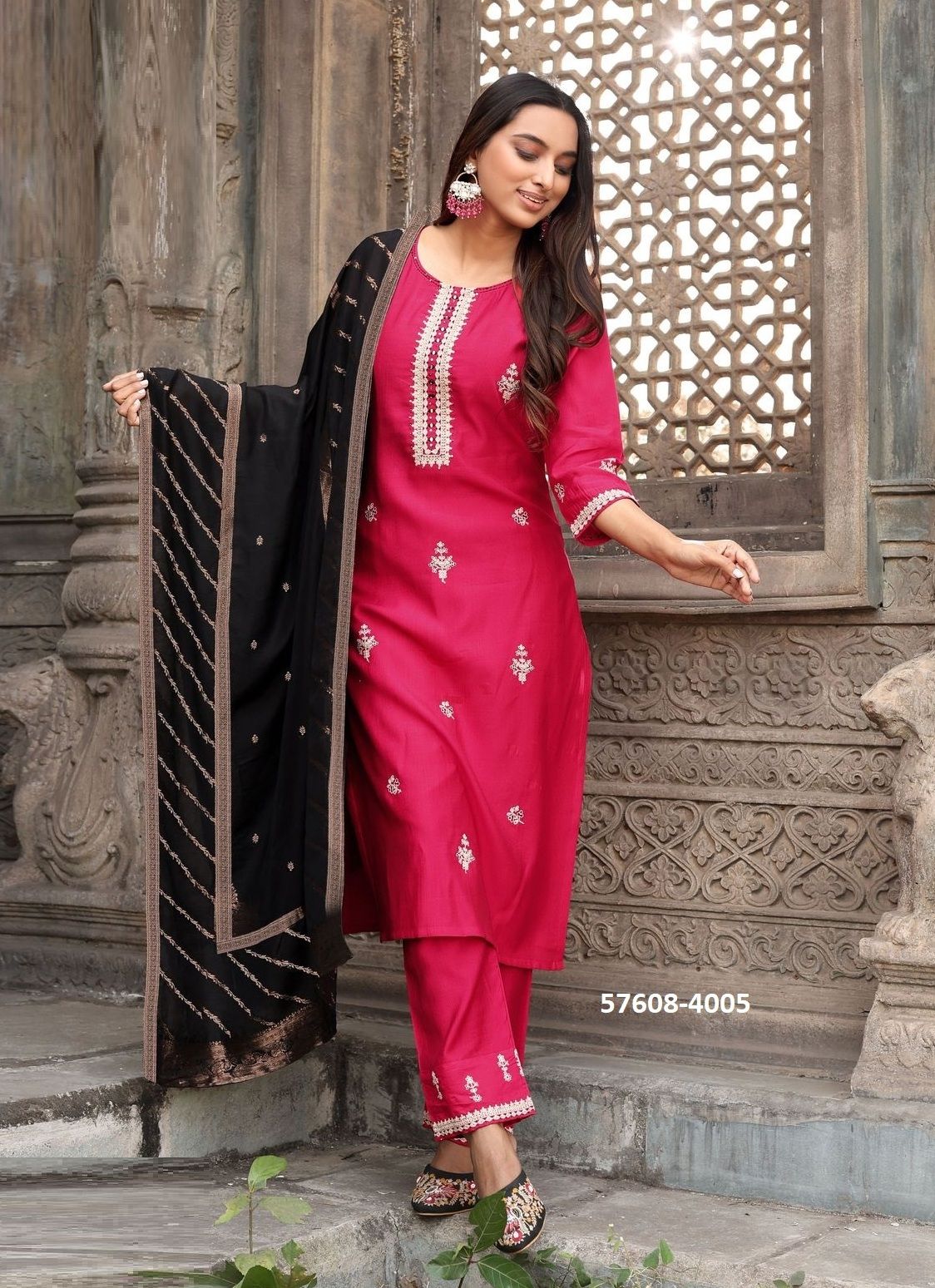 SAUNDARYA - Catalog # 57608 (Set of 5 Readymade Salwar Suits) by Brand MITTOO