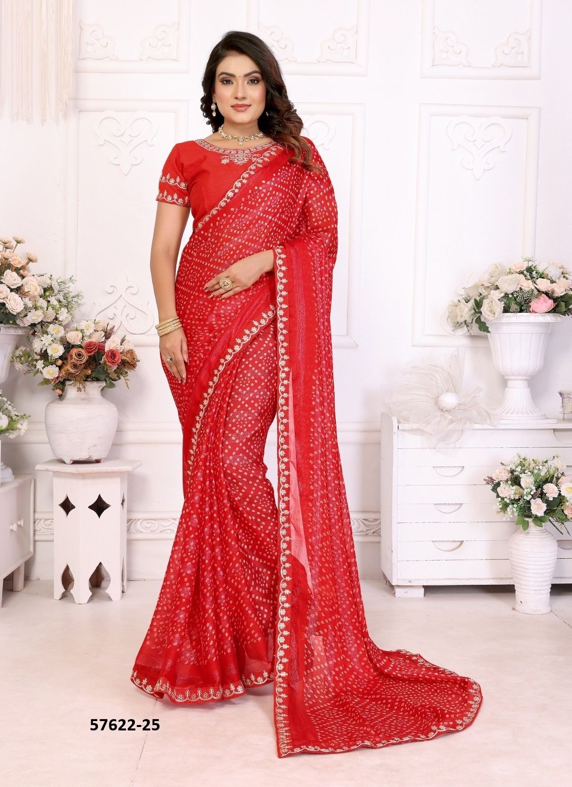 BANDHANI 26 - Catalog # 57622 (Set of 8 Sarees) by Brand PRIMA BANDHANI 26 - Catalog # 57622 (Set of 8 Sarees) by Brand PRIMA