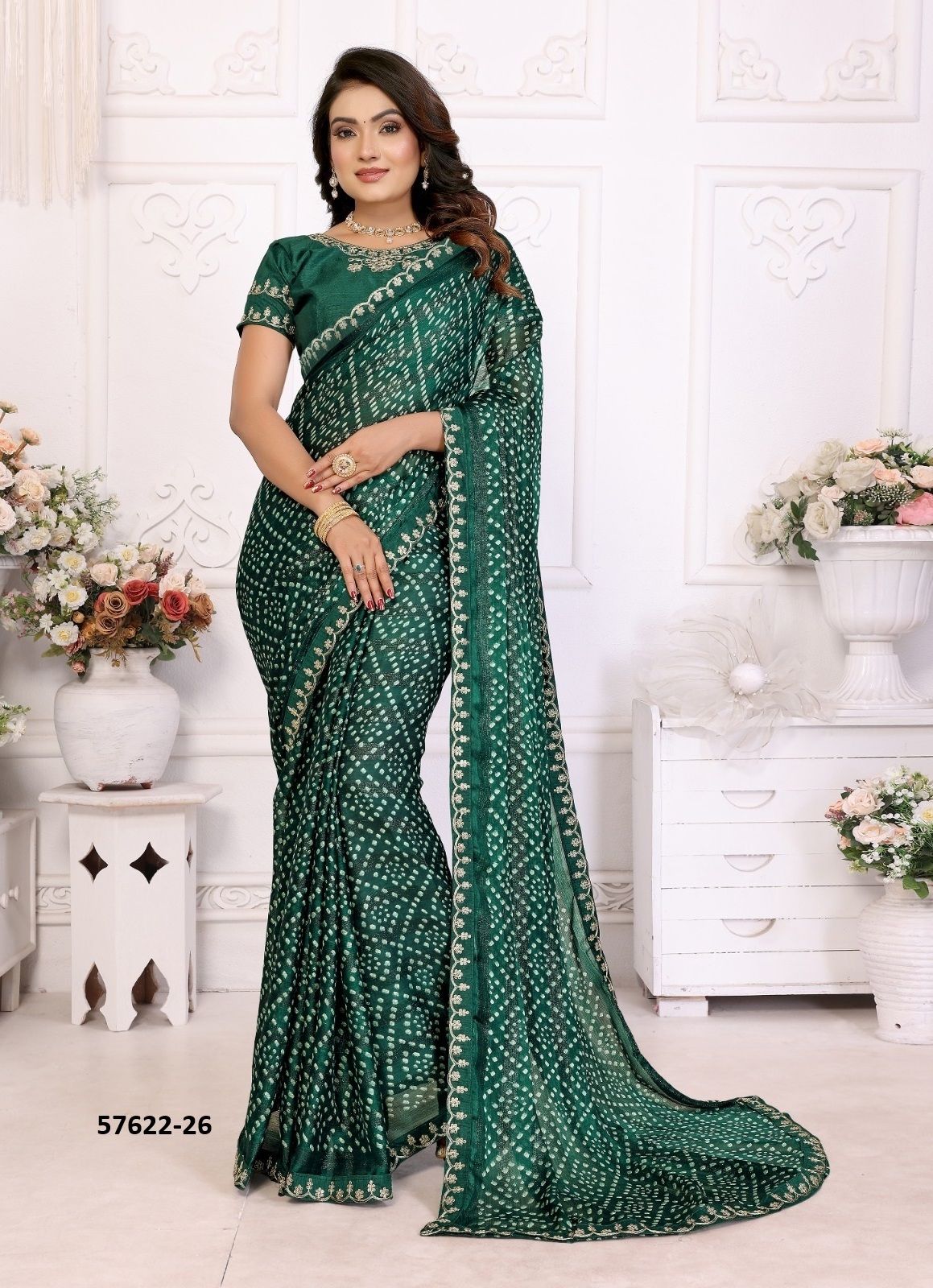BANDHANI 26 - Catalog # 57622 (Set of 8 Sarees) by Brand PRIMA BANDHANI 26 - Catalog # 57622 (Set of 8 Sarees) by Brand PRIMA