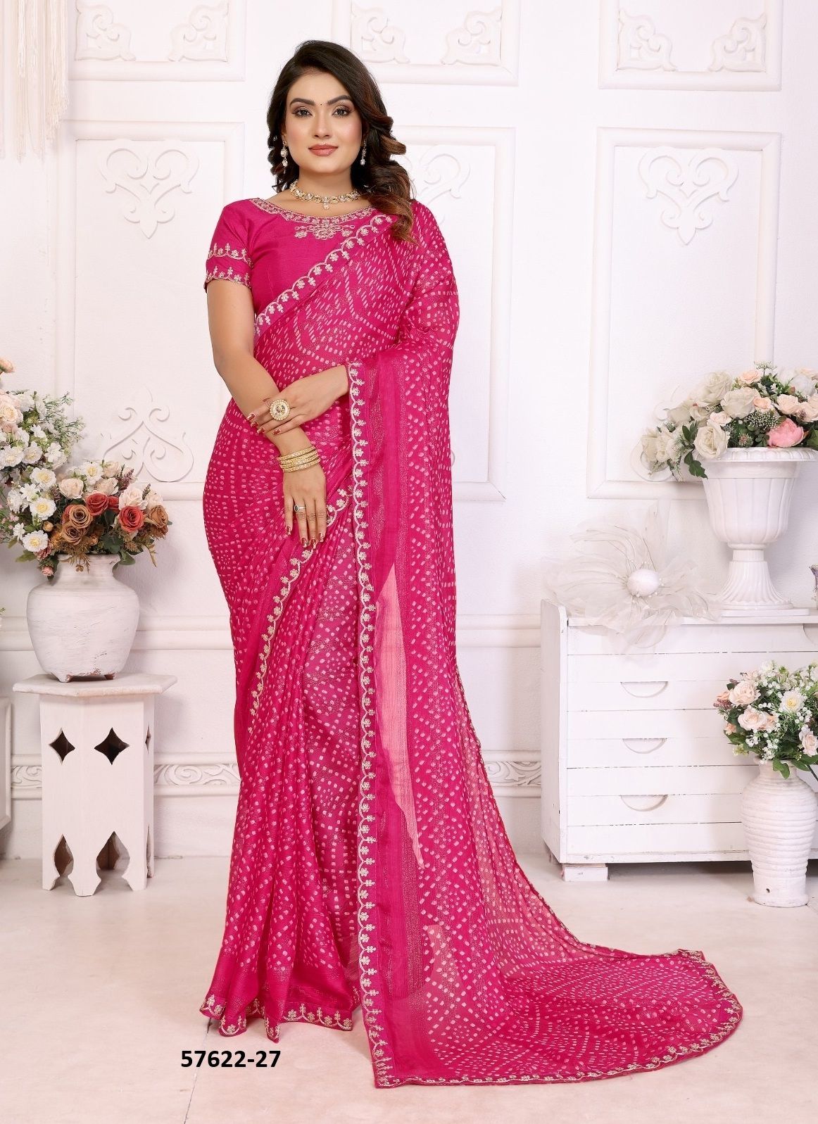BANDHANI 26 - Catalog # 57622 (Set of 8 Sarees) by Brand PRIMA BANDHANI 26 - Catalog # 57622 (Set of 8 Sarees) by Brand PRIMA