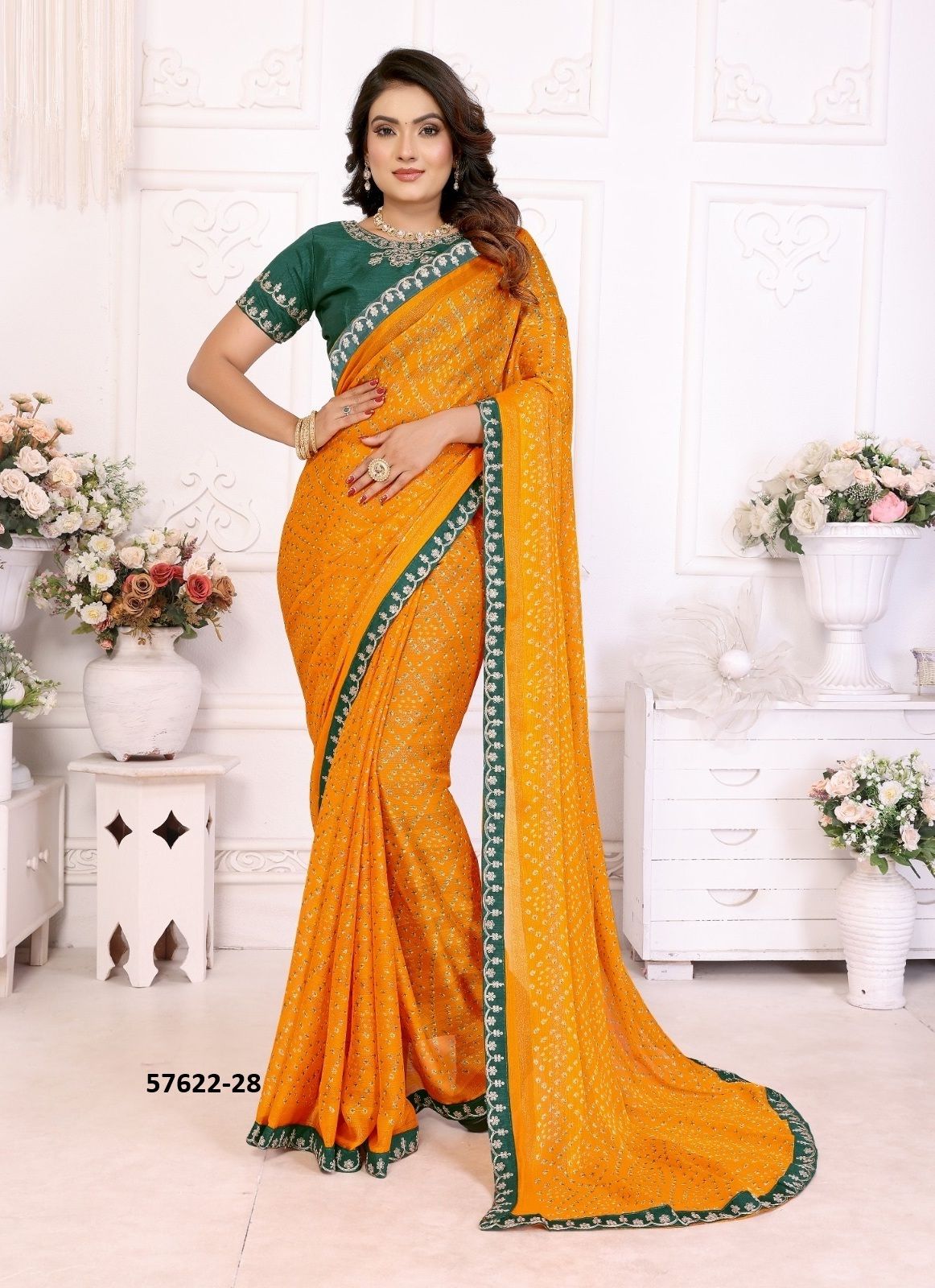 BANDHANI 26 - Catalog # 57622 (Set of 8 Sarees) by Brand PRIMA BANDHANI 26 - Catalog # 57622 (Set of 8 Sarees) by Brand PRIMA