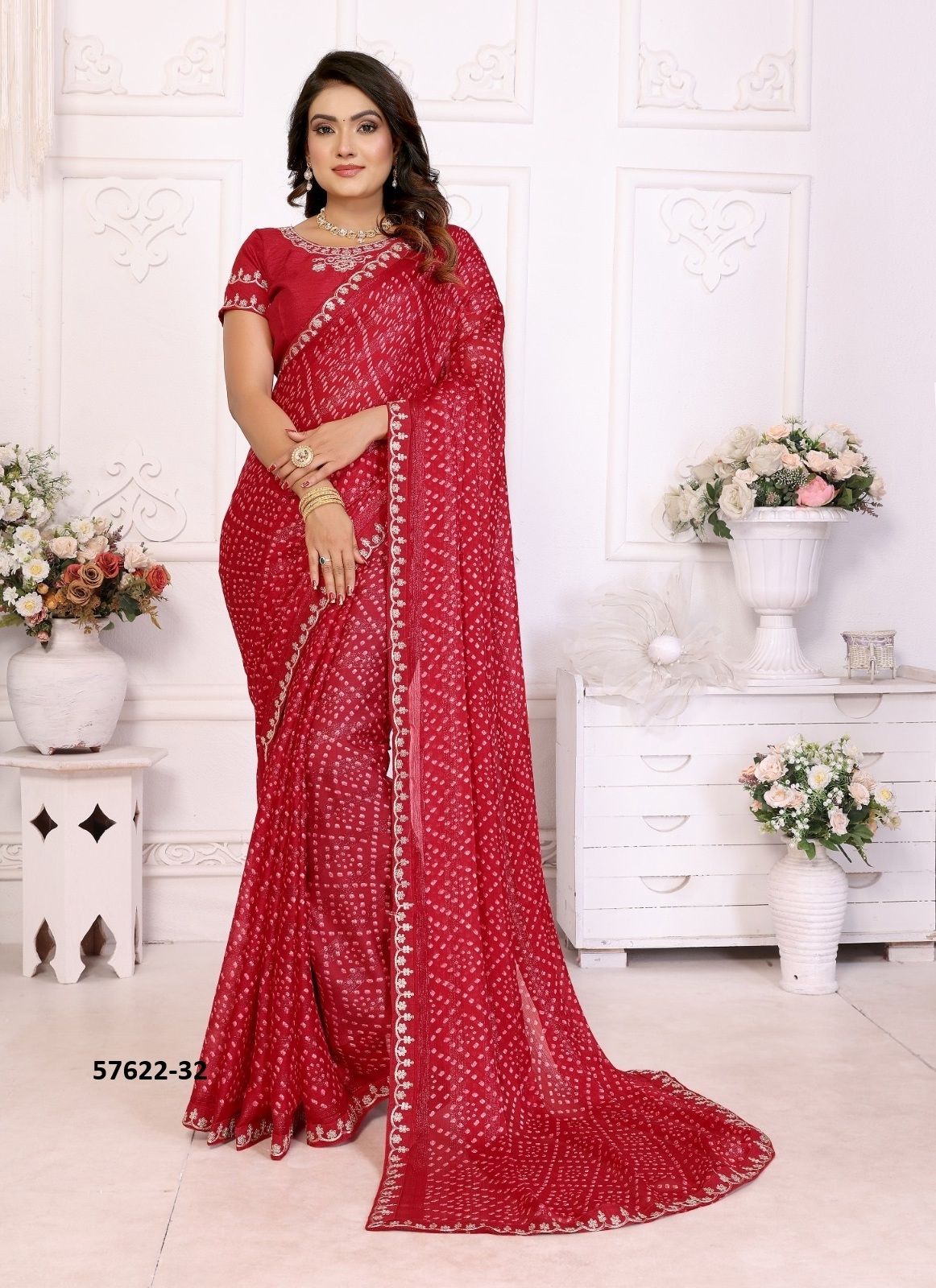 BANDHANI 26 - Catalog # 57622 (Set of 8 Sarees) by Brand PRIMA BANDHANI 26 - Catalog # 57622 (Set of 8 Sarees) by Brand PRIMA