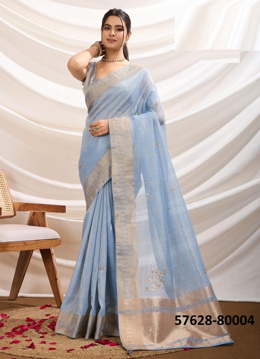 SUTRALA - Catalog # 57628 (Set of 4 Sarees) by Brand S-ETHNIC LIFESTYLE