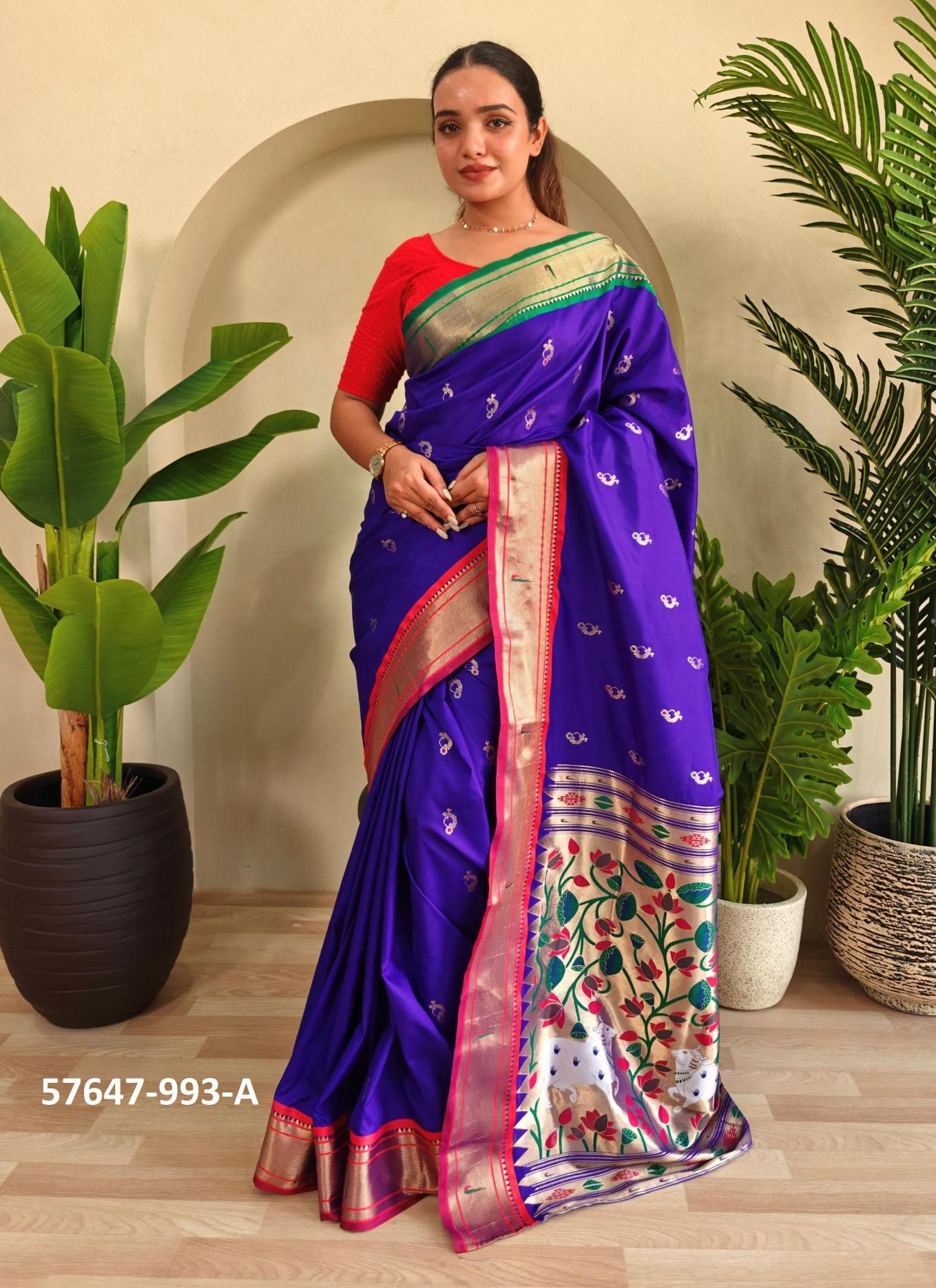 AABHA - Catalog # 57647 (Set of 6 Sarees) by Brand STROLLAY ® AABHA - Catalog # 57647 (Set of 6 Sarees) by Brand STROLLAY ®