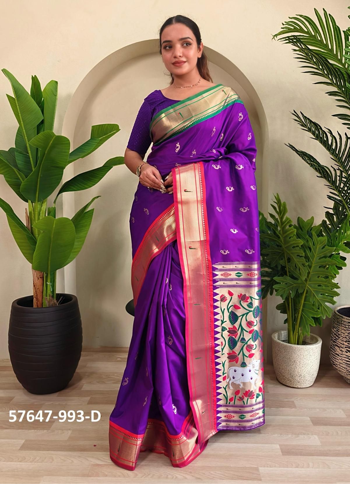 AABHA - Catalog # 57647 (Set of 6 Sarees) by Brand STROLLAY ® AABHA - Catalog # 57647 (Set of 6 Sarees) by Brand STROLLAY ®