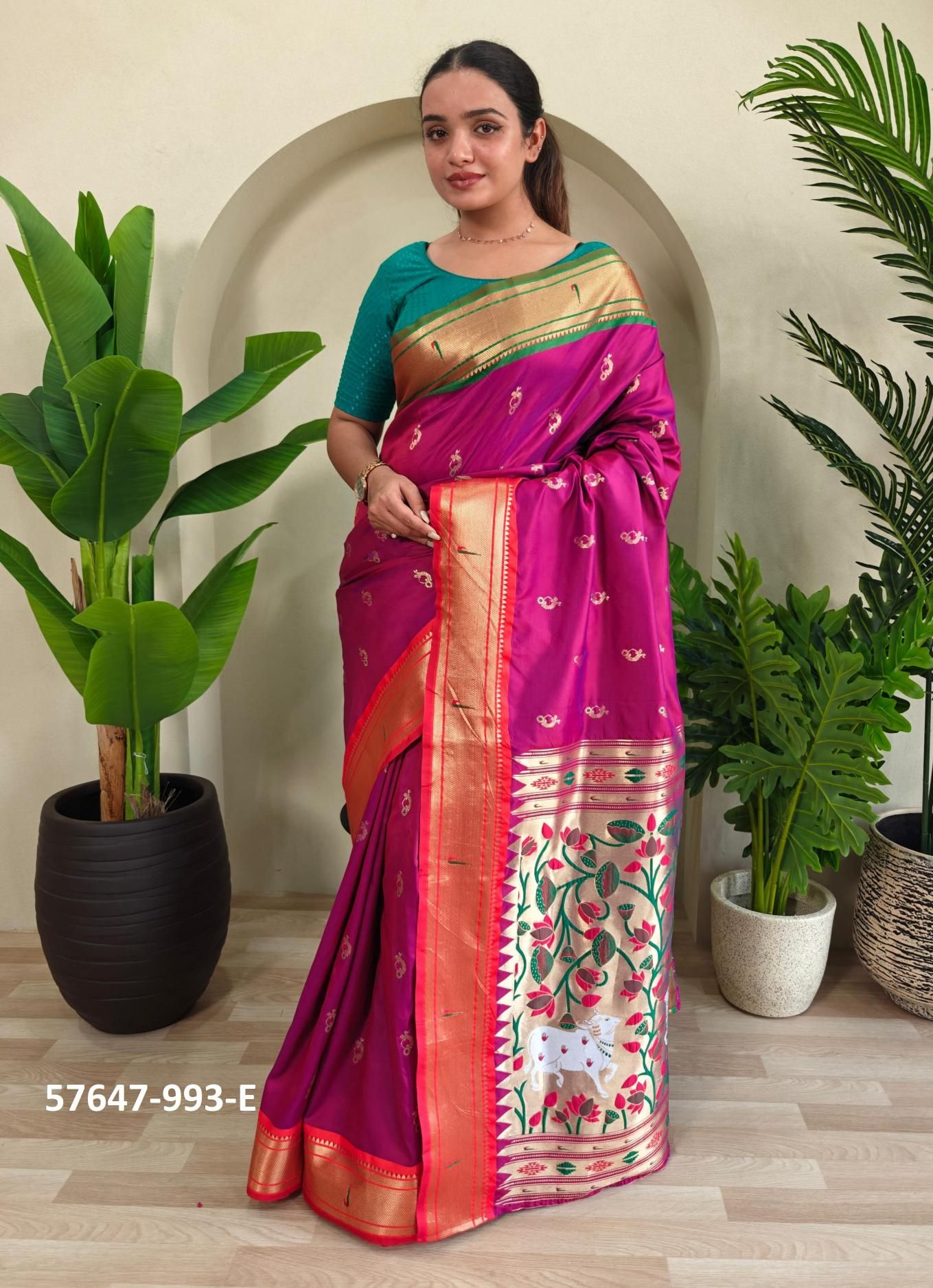 AABHA - Catalog # 57647 (Set of 6 Sarees) by Brand STROLLAY ® AABHA - Catalog # 57647 (Set of 6 Sarees) by Brand STROLLAY ®