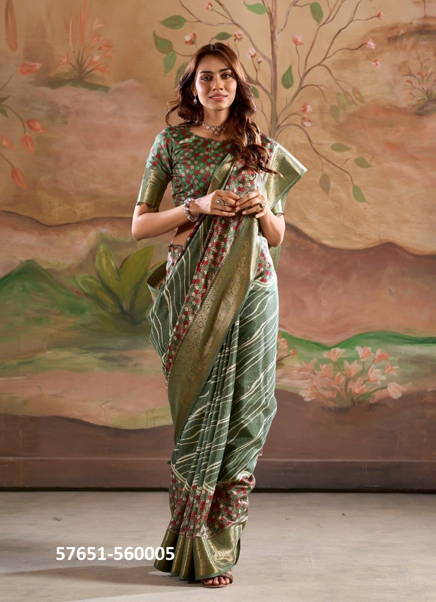 JAMOON SILK - Catalog # 57651 (Set of 6 Sarees) by Brand STROLLAY ® JAMOON SILK - Catalog # 57651 (Set of 6 Sarees) by Brand STROLLAY ®