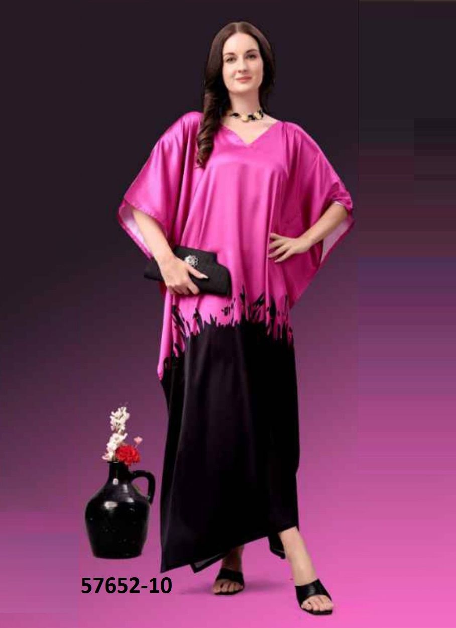 SATIN BREEZE 2 - Catalog # 57652 (Set of 8 Kaftans / Ponchos) by Brand STROLLAY ® SATIN BREEZE 2 - Catalog # 57652 (Set of 8 Kaftans / Ponchos) by Brand STROLLAY ®