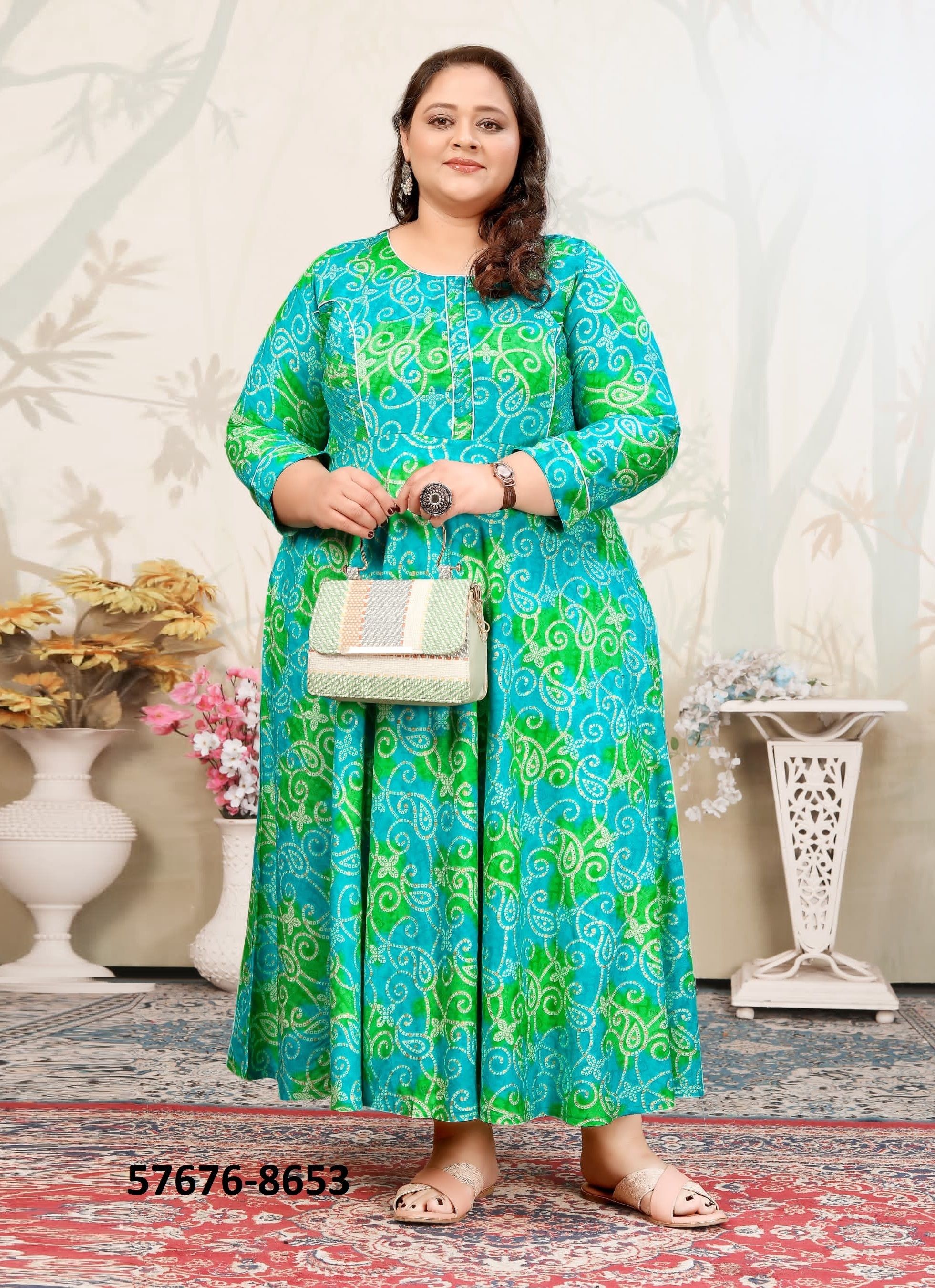 PLUS SIZE JOY 2 - Catalog # 57676 (Set of 4 Readymade Women's Kurtis / Tops) by Brand STROLLAY ® PLUS SIZE JOY 2 - Catalog # 57676 (Set of 4 Readymade Women's Kurtis / Tops) by Brand STROLLAY ®