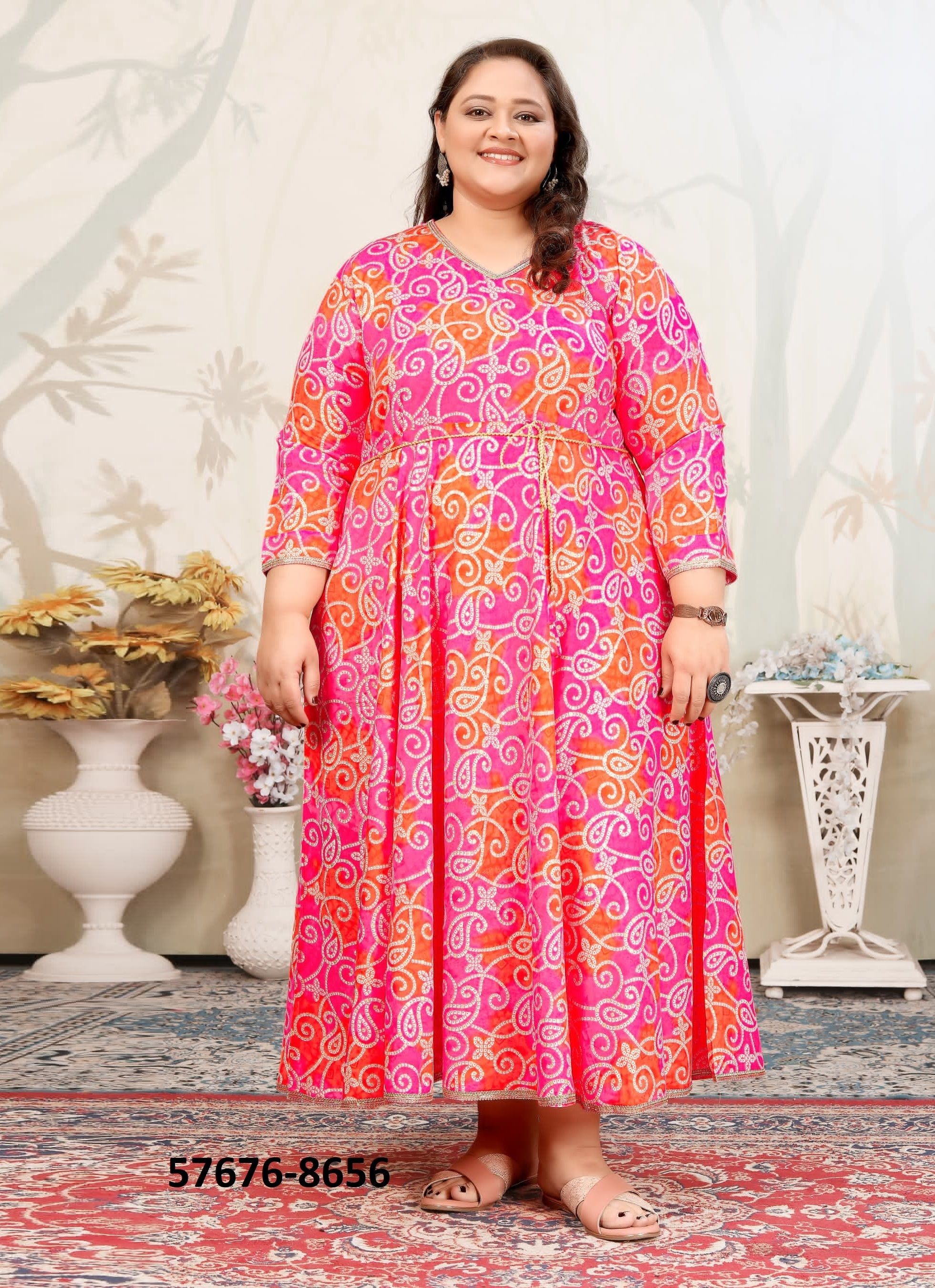 PLUS SIZE JOY 2 - Catalog # 57676 (Set of 4 Readymade Women's Kurtis / Tops) by Brand STROLLAY ® PLUS SIZE JOY 2 - Catalog # 57676 (Set of 4 Readymade Women's Kurtis / Tops) by Brand STROLLAY ®