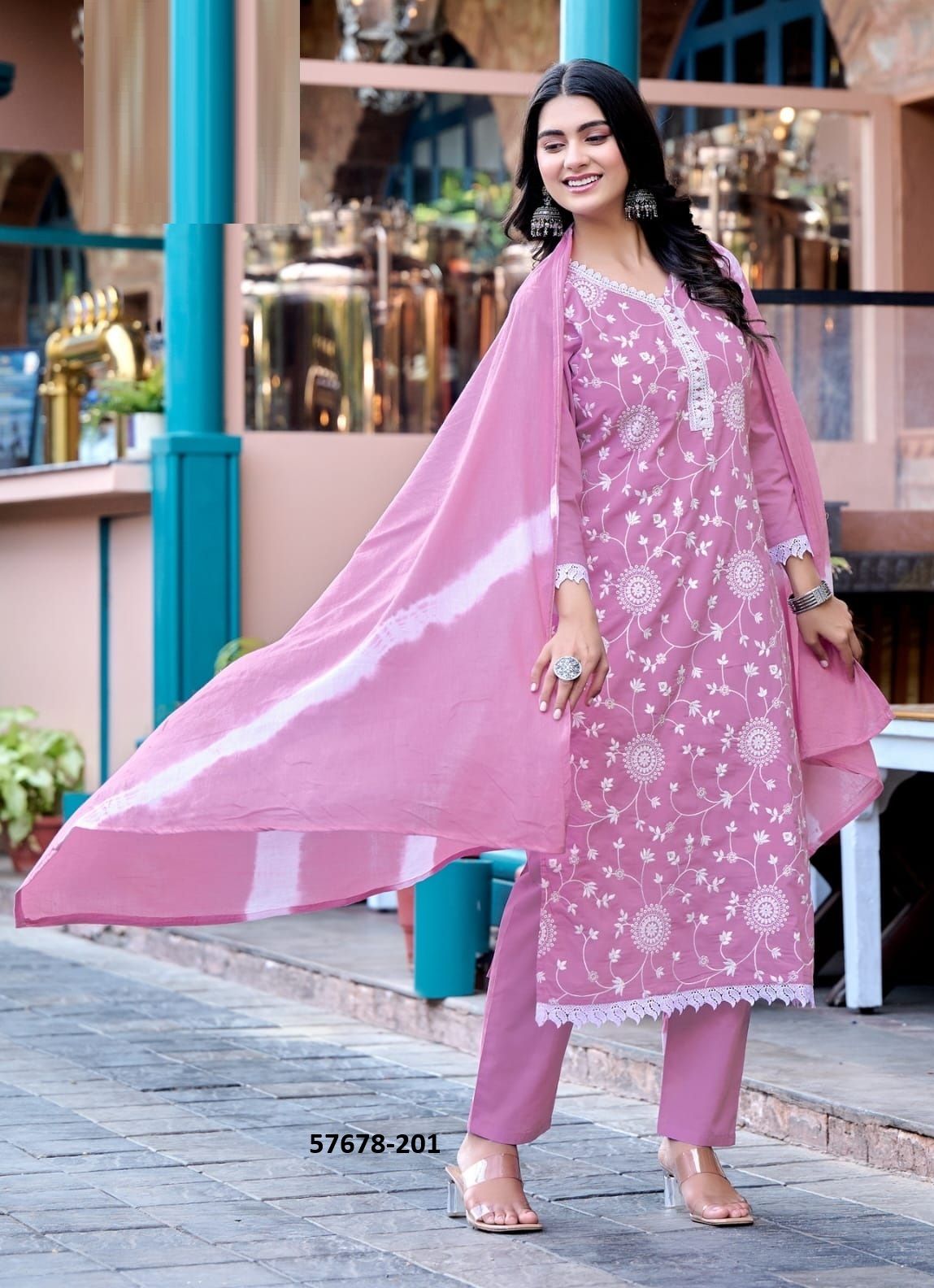 SUMMER STYLE 2 - Catalog # 57678 (Set of 6 Readymade Salwar Suits) by Brand OSSM SUMMER STYLE 2 - Catalog # 57678 (Set of 6 Readymade Salwar Suits) by Brand OSSM