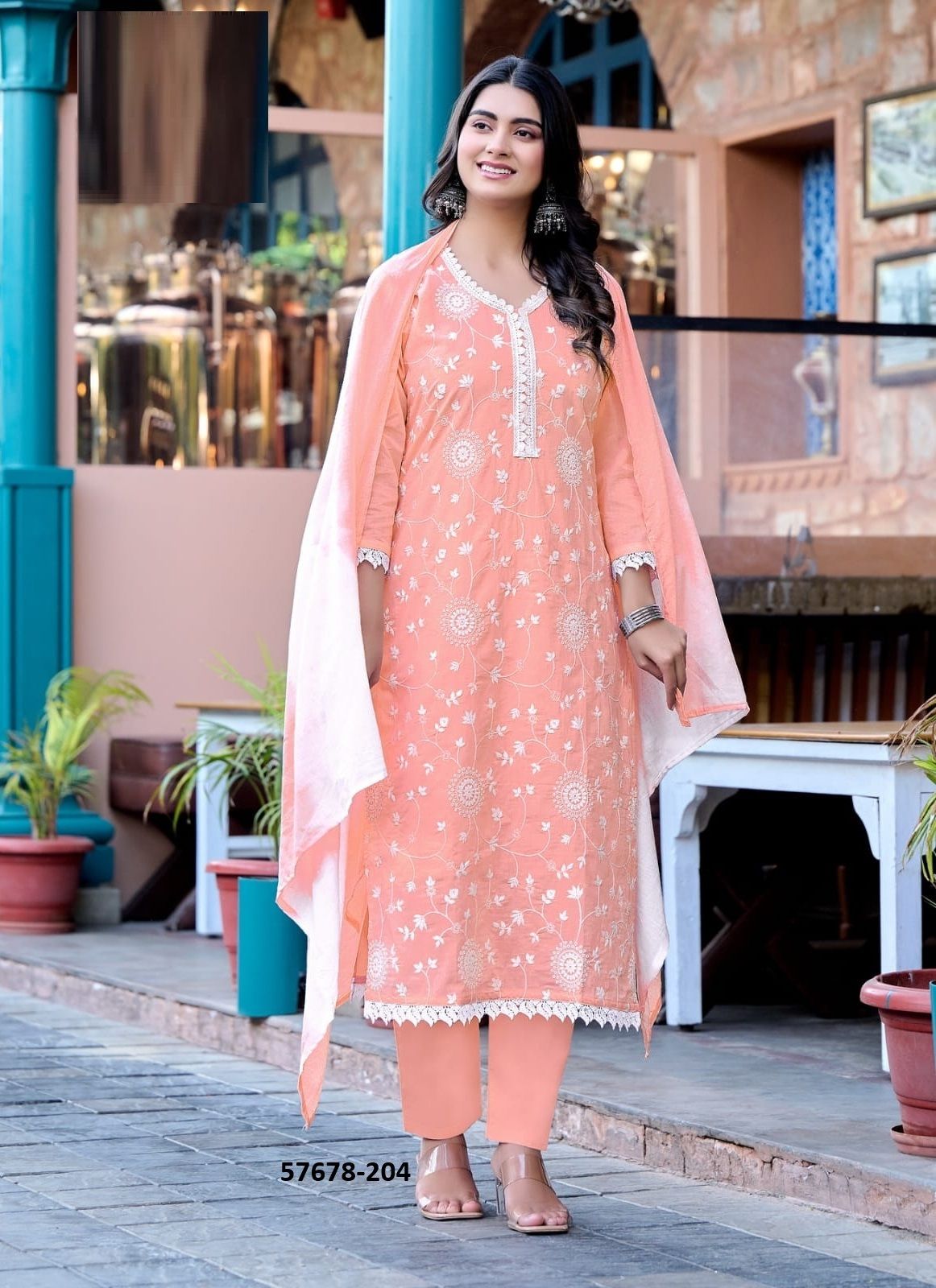 SUMMER STYLE 2 - Catalog # 57678 (Set of 6 Readymade Salwar Suits) by Brand OSSM SUMMER STYLE 2 - Catalog # 57678 (Set of 6 Readymade Salwar Suits) by Brand OSSM