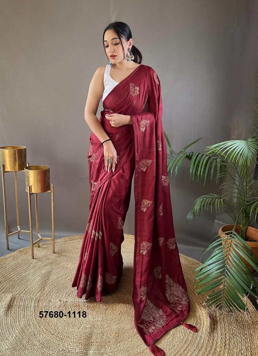 AMAYA - Catalog # 57680 (Set of 7 Sarees) by Brand STROLLAY ®