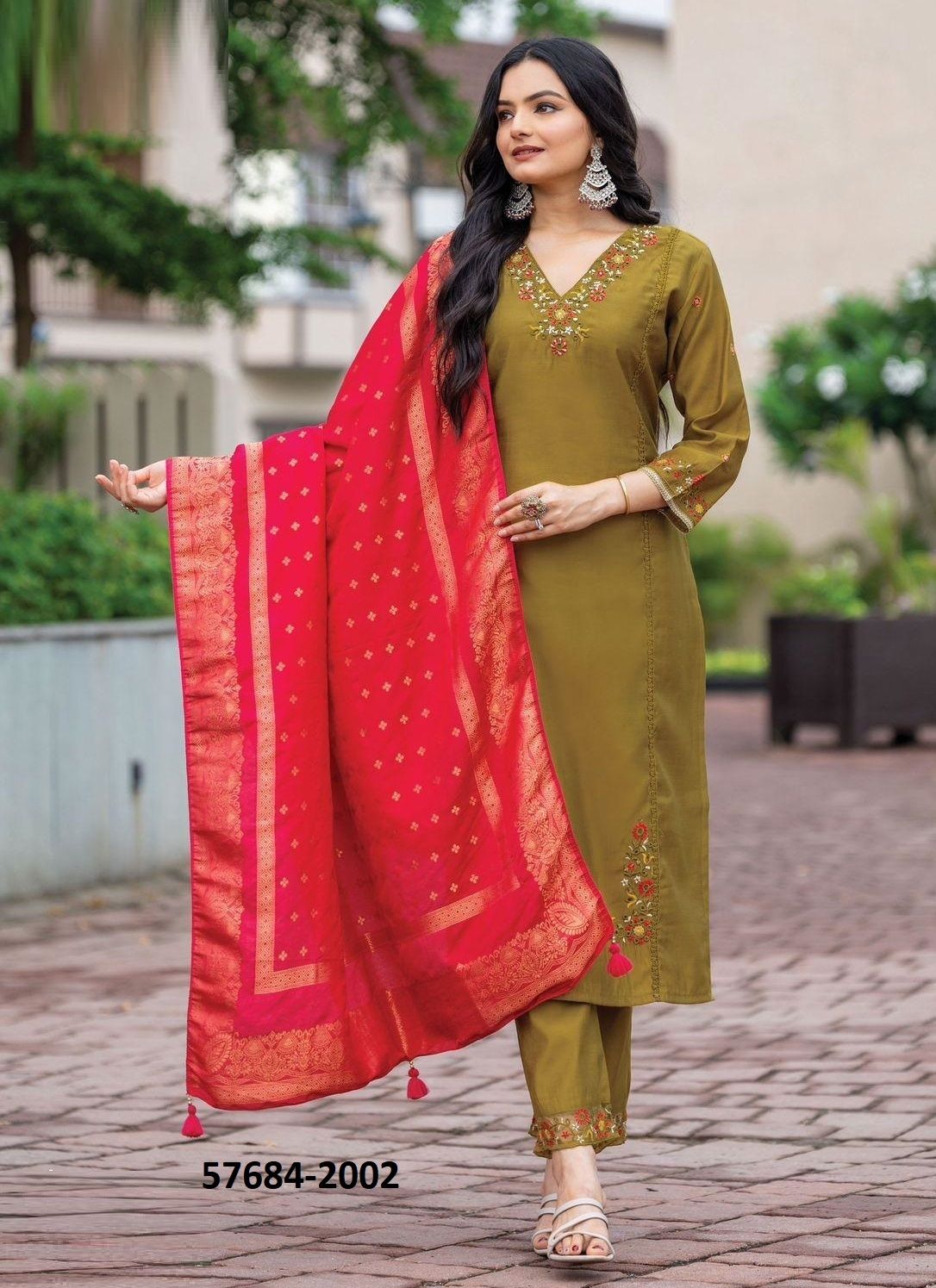 ANARA - Catalog # 57684 (Set of 4 Readymade Salwar Suits) by Brand MITTOO ANARA - Catalog # 57684 (Set of 4 Readymade Salwar Suits) by Brand MITTOO