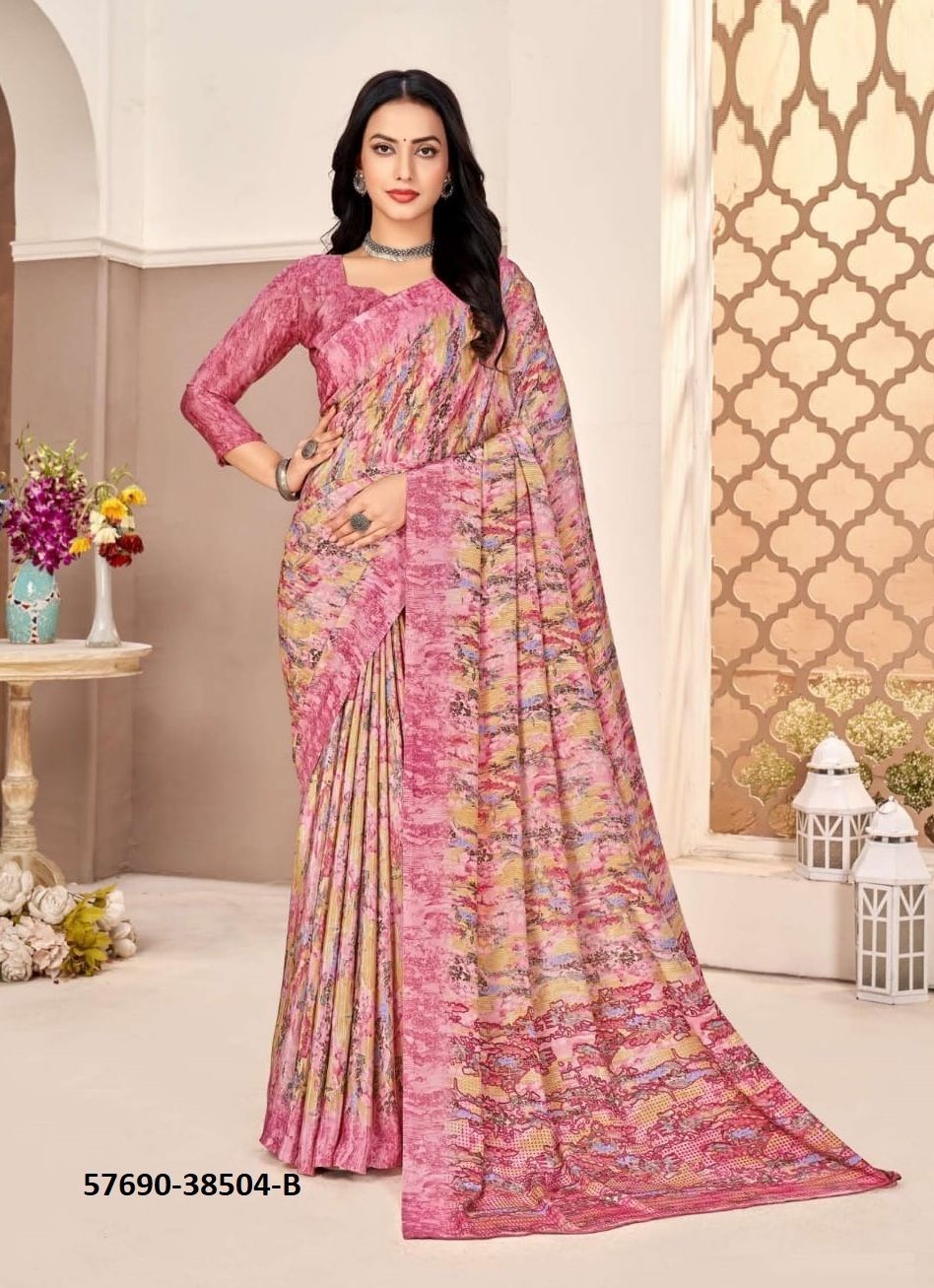 VIVANTA SILK - Catalog # 57690 (Set of 12 Sarees) by Brand RUCHI SAREES