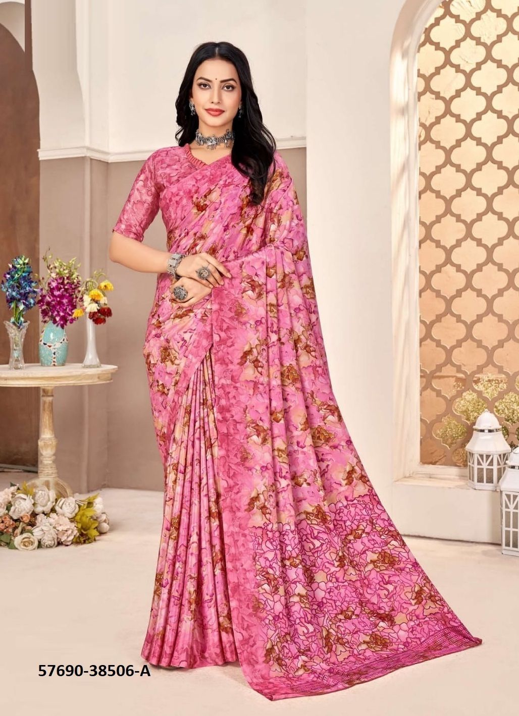 VIVANTA SILK - Catalog # 57690 (Set of 12 Sarees) by Brand RUCHI SAREES