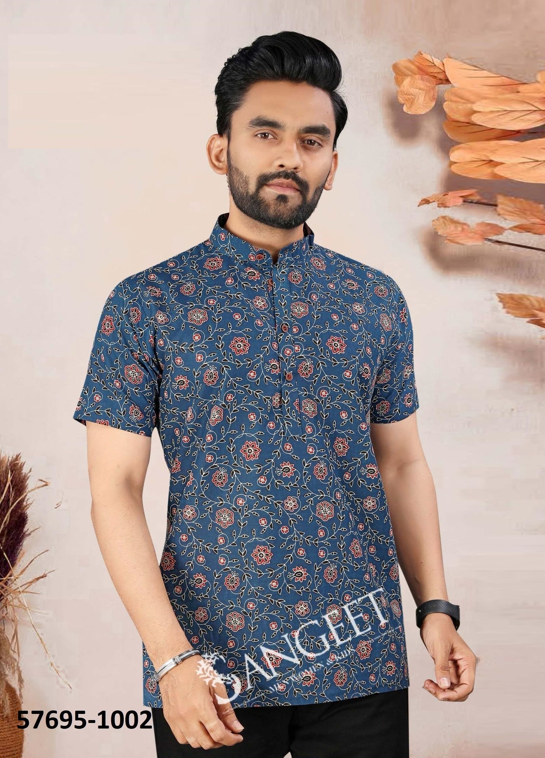 RETRO 1 - Catalog # 57695 (Set of 4 Men's Ethnic Wear) by Brand SANGEET