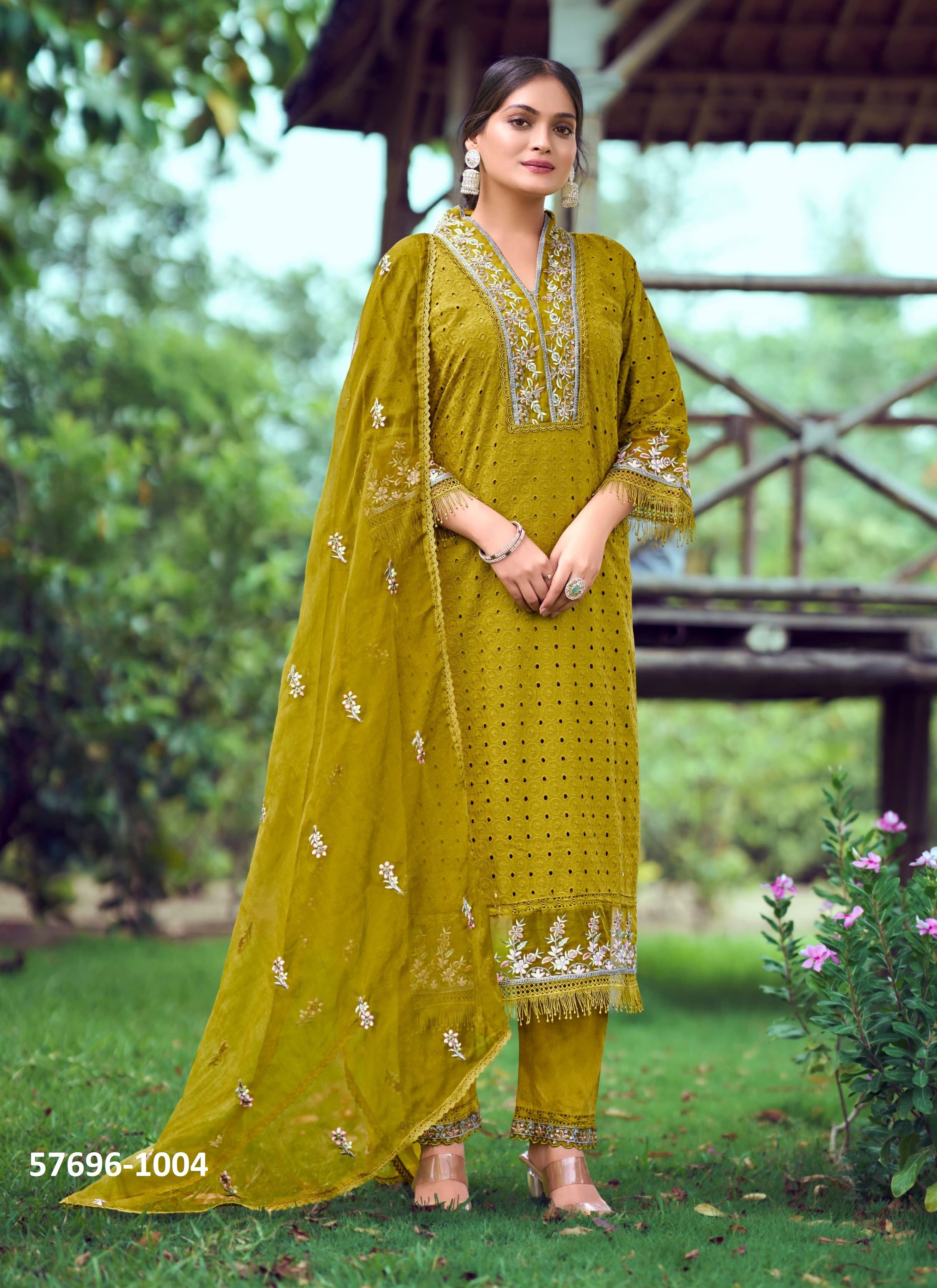 SUMMER LOVE 2 - Catalog # 57696 (Set of 6 Readymade Salwar Suits) by Brand OSSM