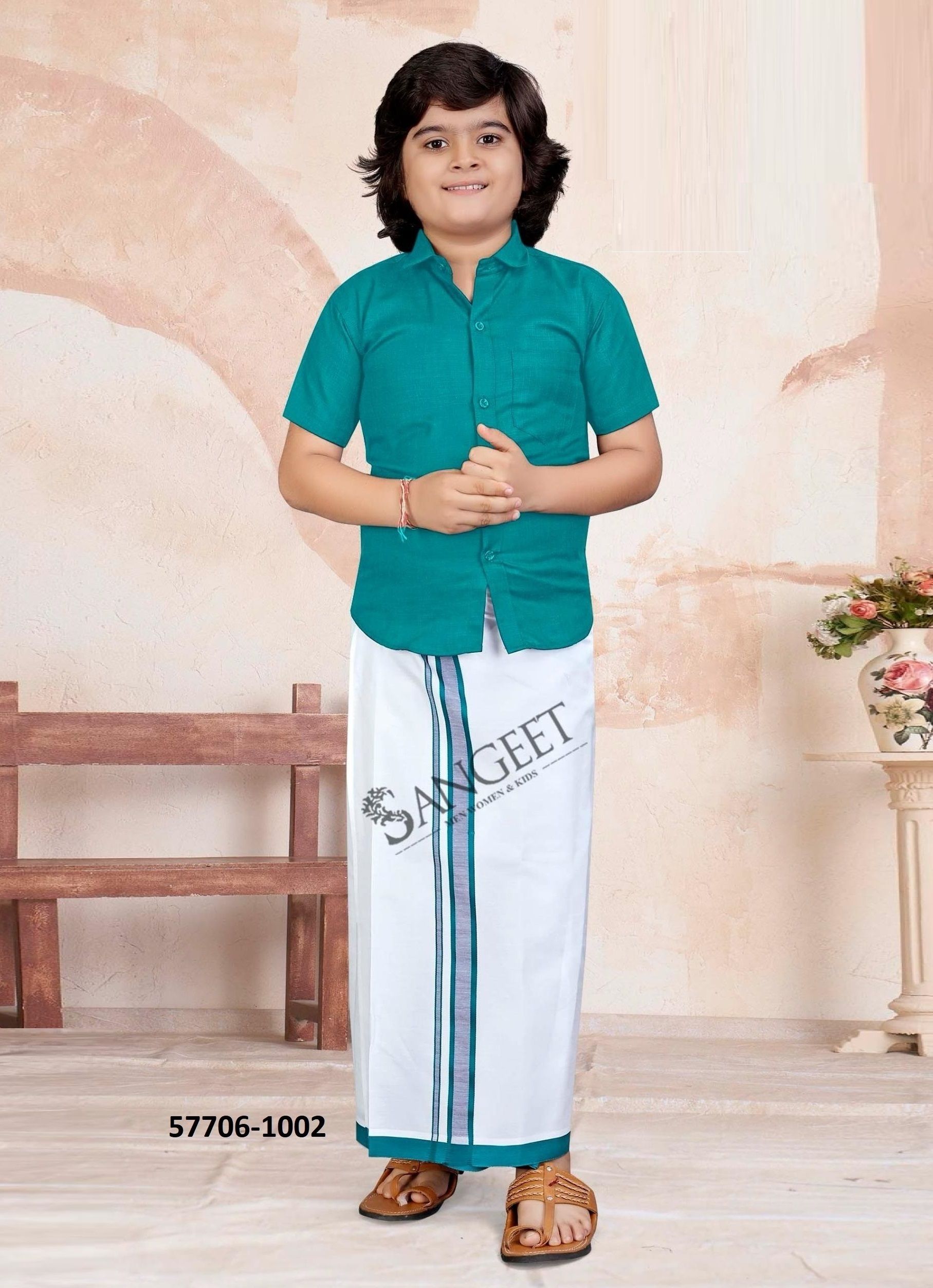 MR MADHARASI - Catalog # 57706 (Set of 10 Men's Ethnic Wear) by Brand SANGEET