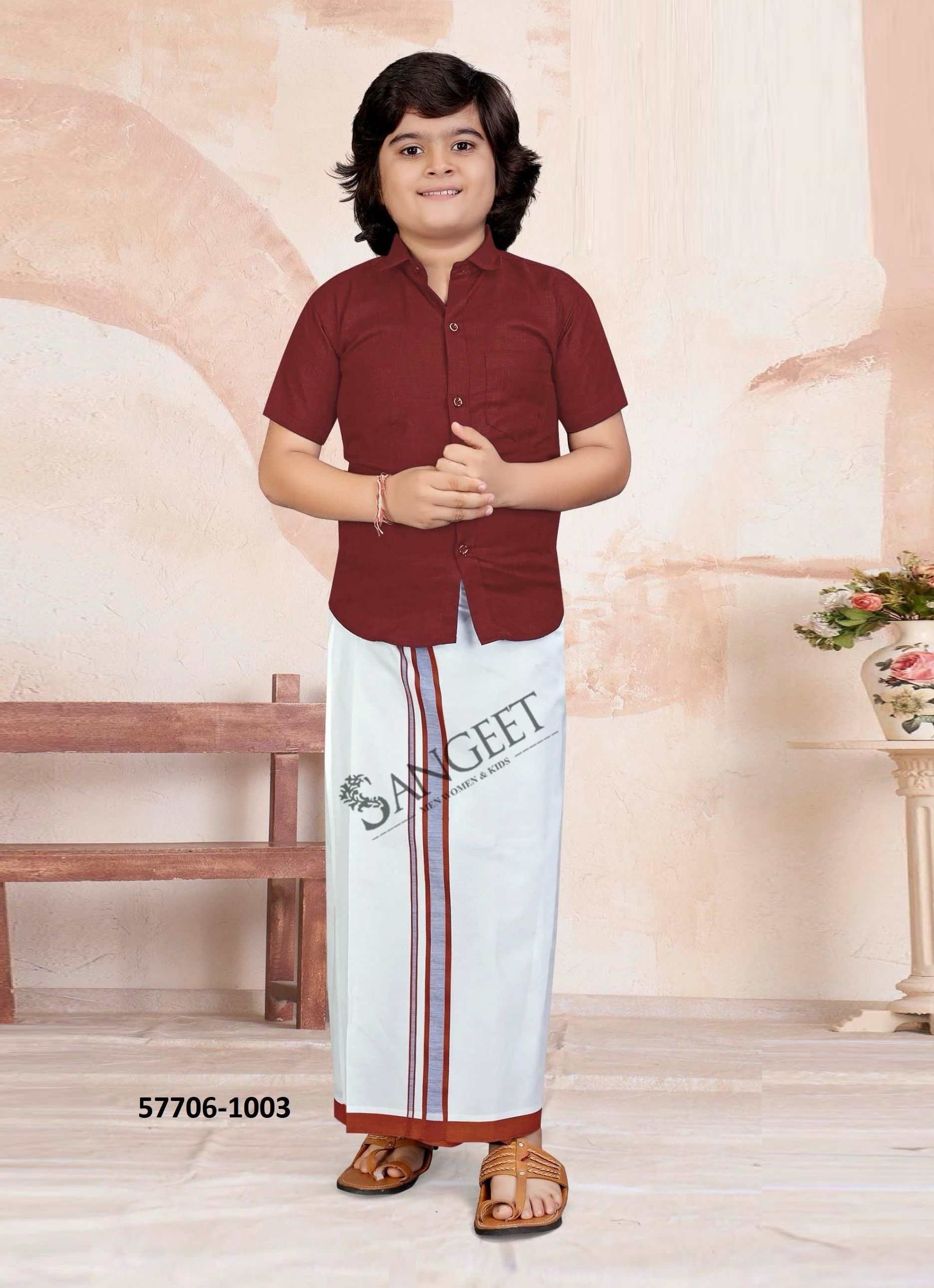 MR MADHARASI - Catalog # 57706 (Set of 10 Men's Ethnic Wear) by Brand SANGEET