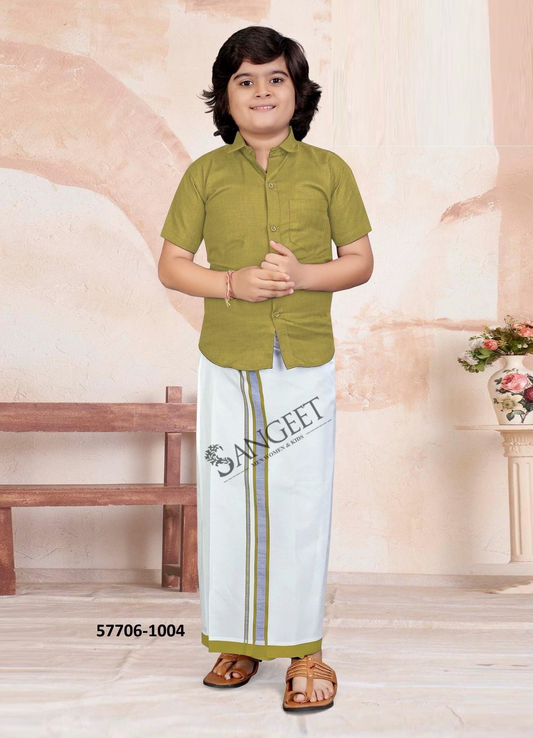 MR MADHARASI - Catalog # 57706 (Set of 10 Men's Ethnic Wear) by Brand SANGEET