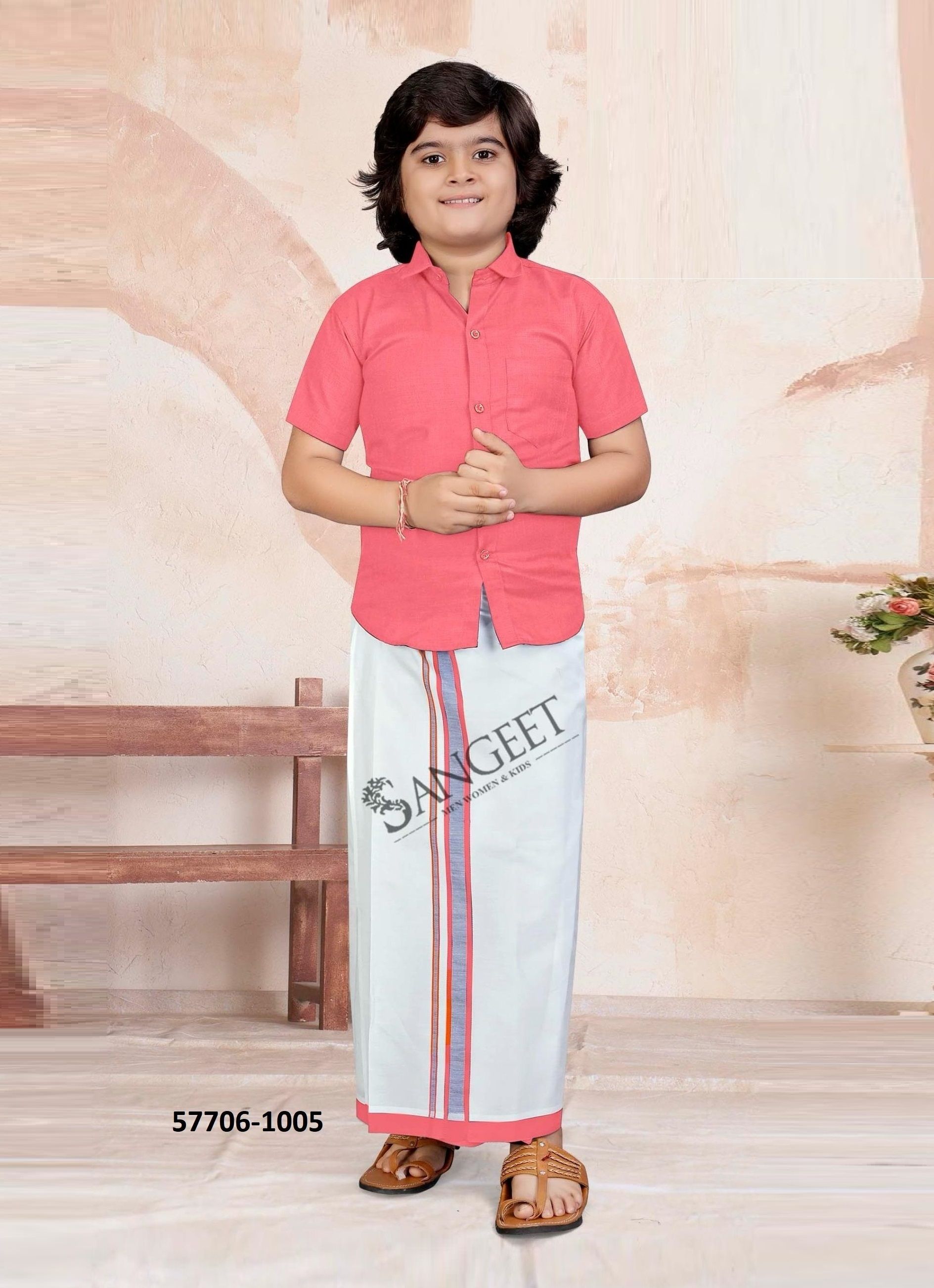 MR MADHARASI - Catalog # 57706 (Set of 10 Men's Ethnic Wear) by Brand SANGEET