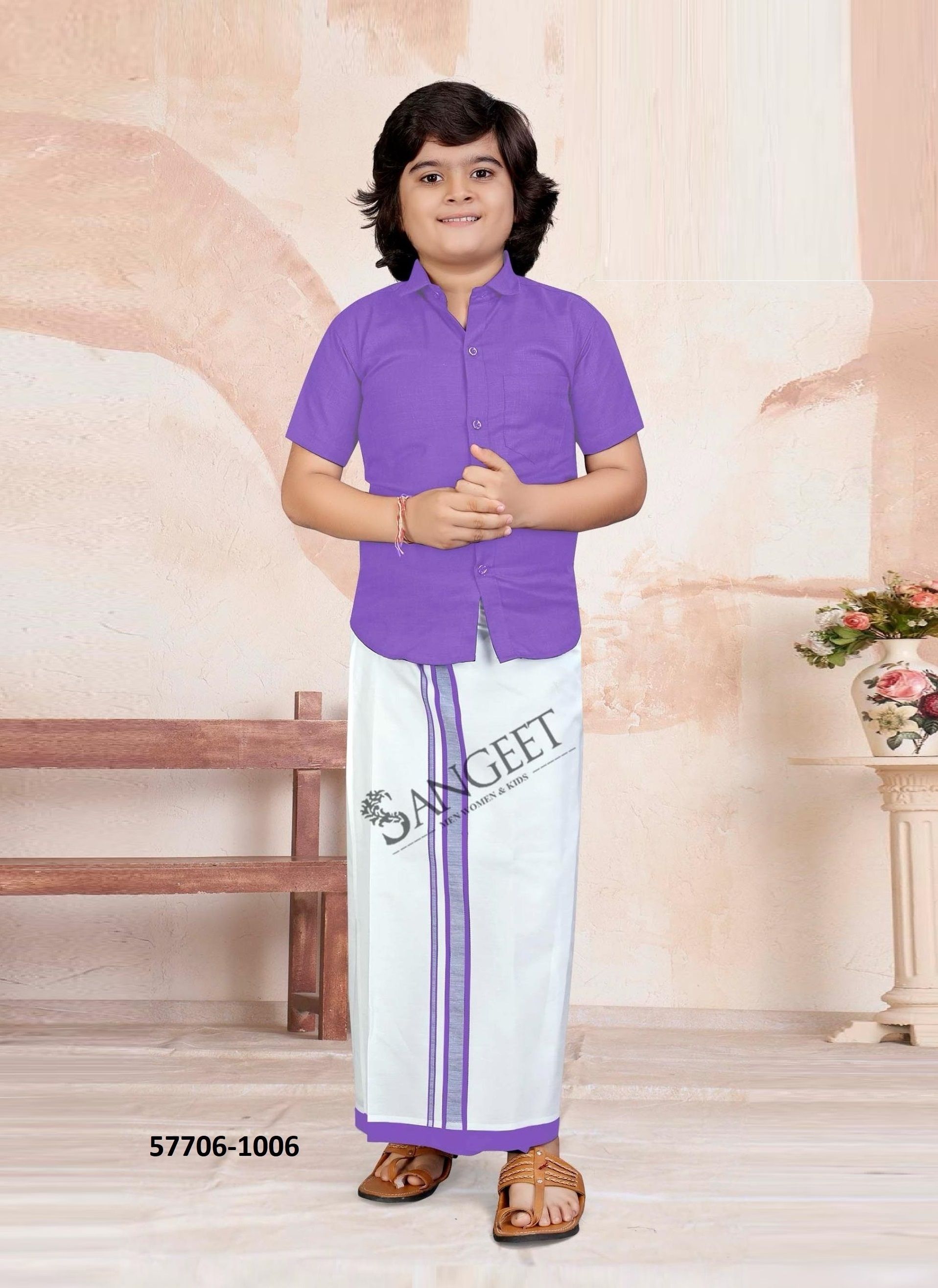 MR MADHARASI - Catalog # 57706 (Set of 10 Men's Ethnic Wear) by Brand SANGEET