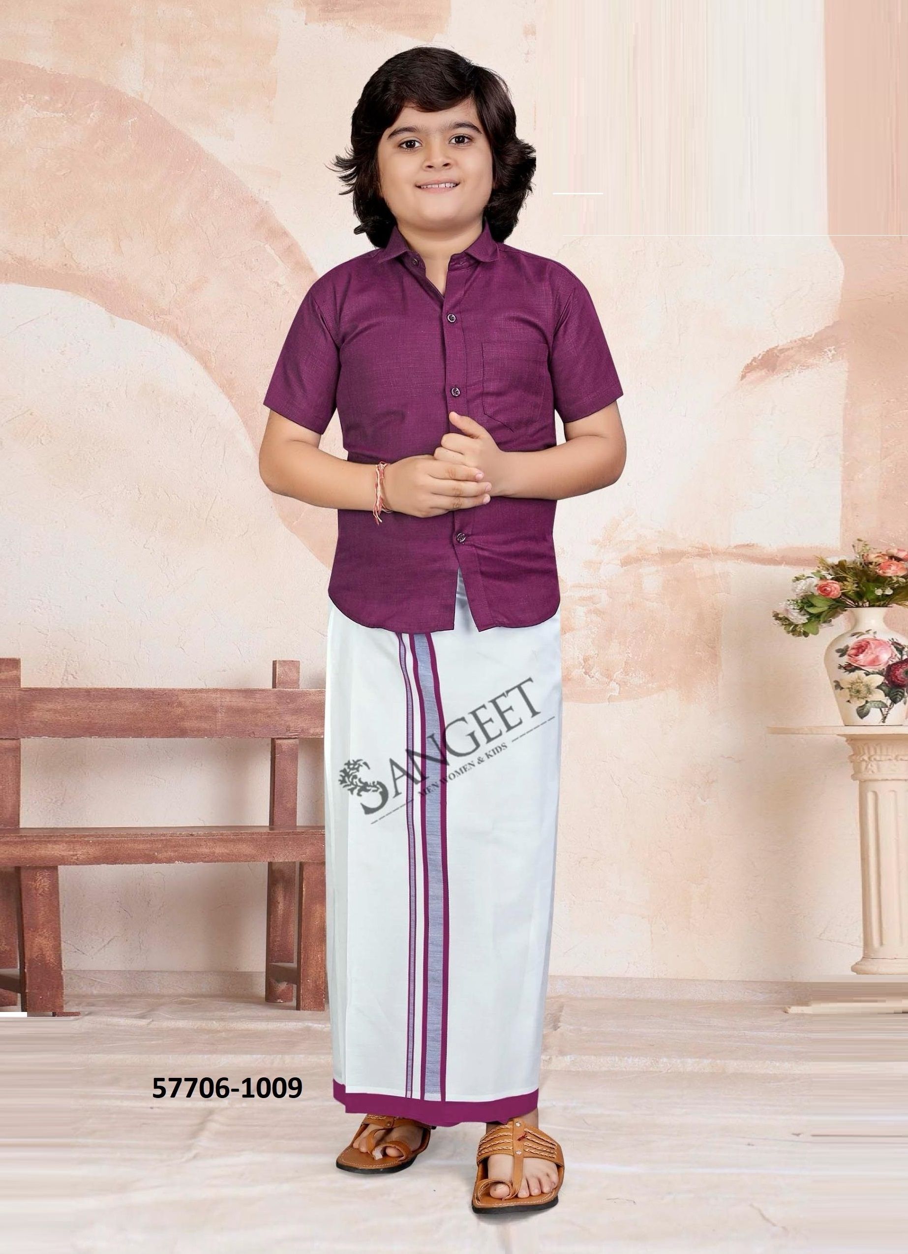 MR MADHARASI - Catalog # 57706 (Set of 10 Men's Ethnic Wear) by Brand SANGEET