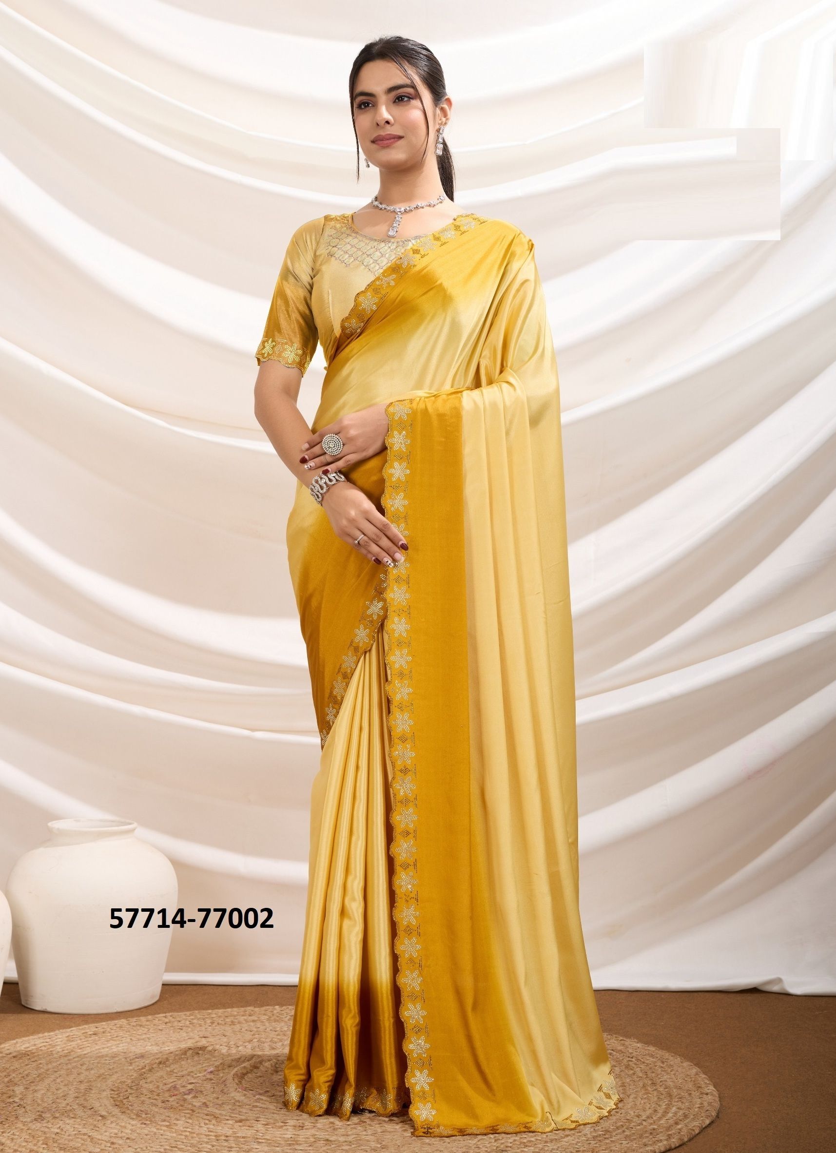 VEYORA - Catalog # 57714 (Set of 3 Sarees) by Brand S-ETHNIC LIFESTYLE