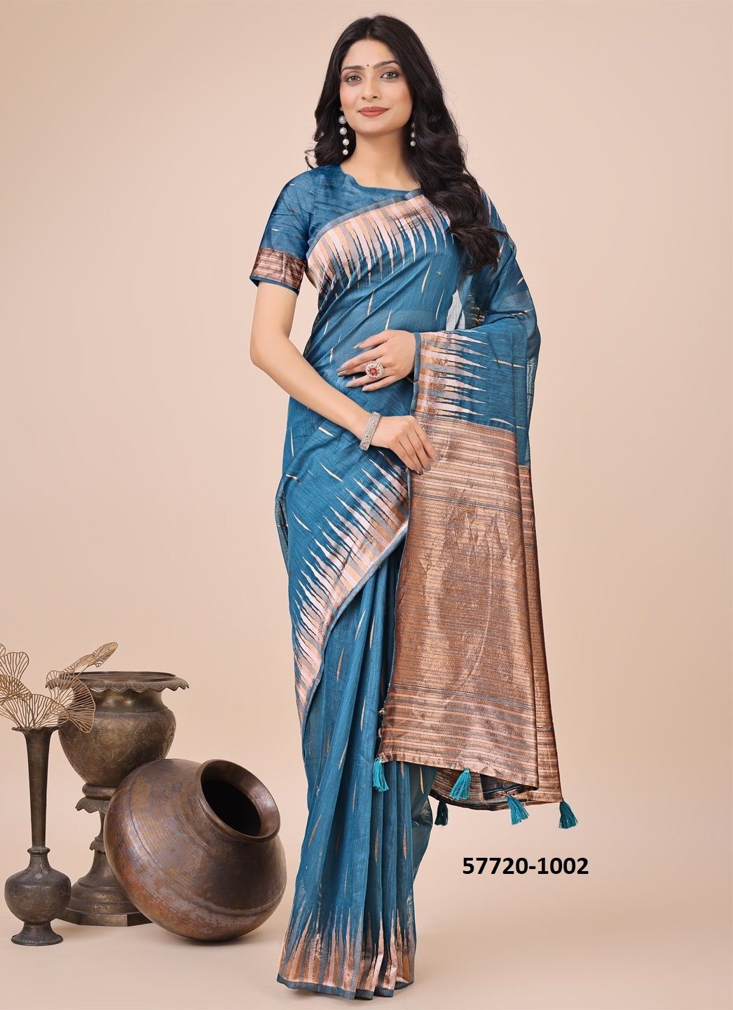 TARA SITARA - Catalog # 57720 (Set of 6 Sarees) by Brand STROLLAY ®