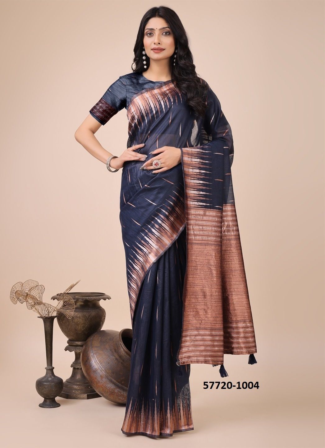 TARA SITARA - Catalog # 57720 (Set of 6 Sarees) by Brand STROLLAY ®