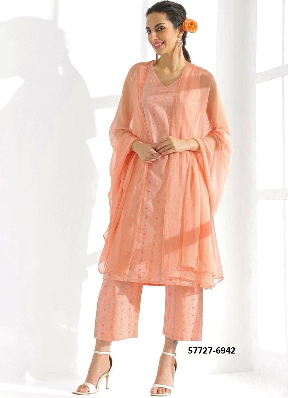 GHIBLI STUDIO - Catalog # 57727 (Set of 4 Readymade Salwar Suits) by Brand STROLLAY ®