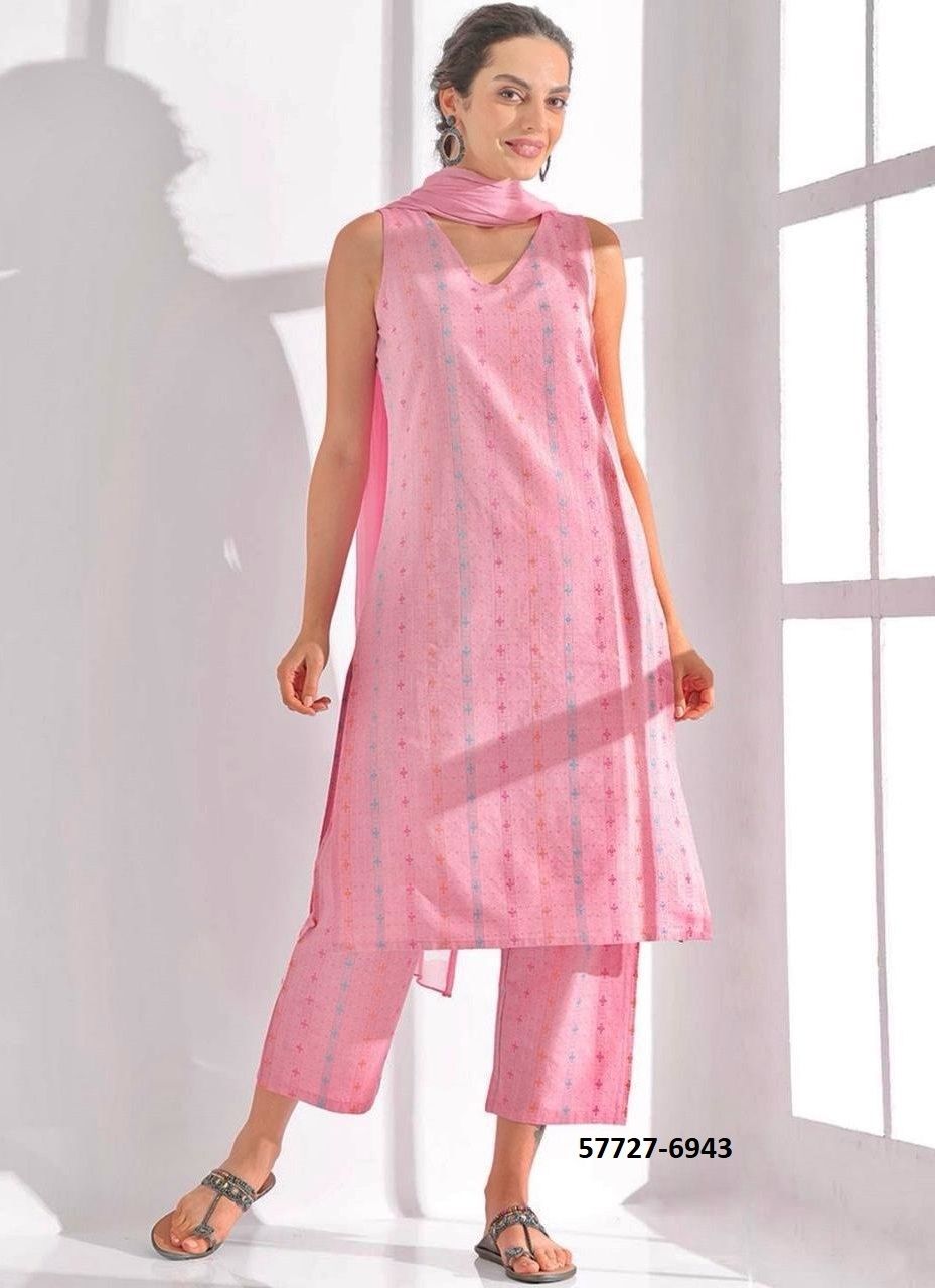 GHIBLI STUDIO - Catalog # 57727 (Set of 4 Readymade Salwar Suits) by Brand STROLLAY ®