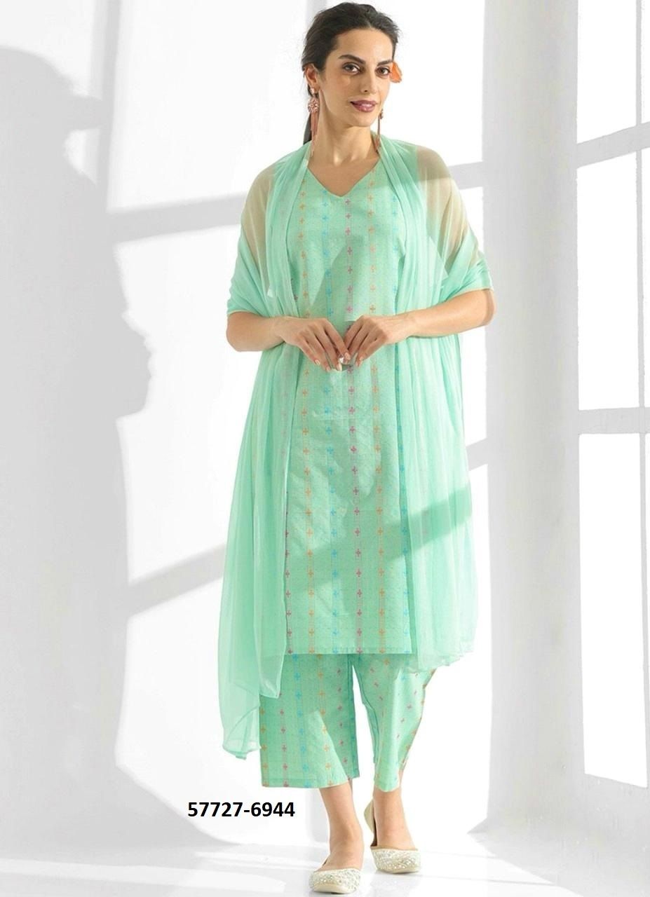 GHIBLI STUDIO - Catalog # 57727 (Set of 4 Readymade Salwar Suits) by Brand STROLLAY ®