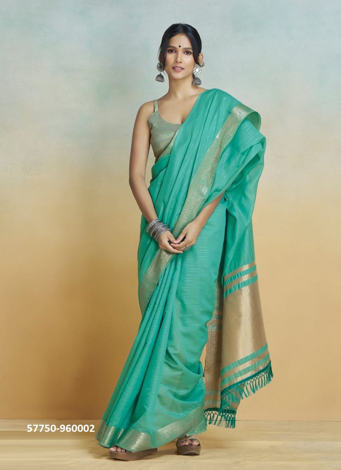 SHINE SILK - Catalog # 57750 (Set of 6 Sarees) by Brand STROLLAY ®