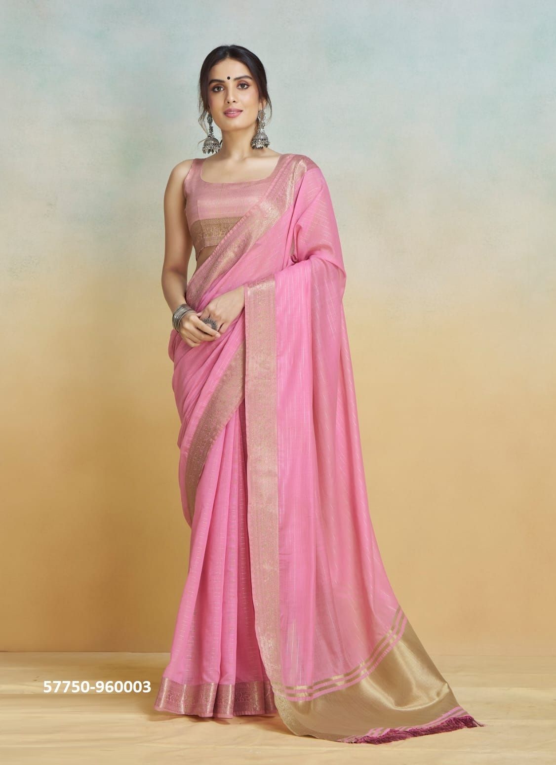 SHINE SILK - Catalog # 57750 (Set of 6 Sarees) by Brand STROLLAY ®