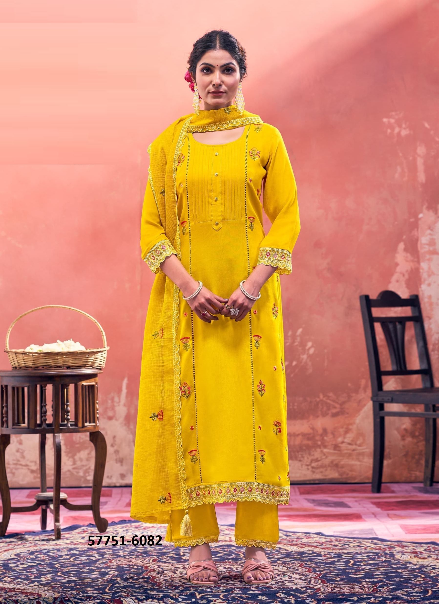 KARRI - Catalog # 57751 (Set of 4 Readymade Salwar Suits) by Brand RANGOON KARRI - Catalog # 57751 (Set of 4 Readymade Salwar Suits) by Brand RANGOON