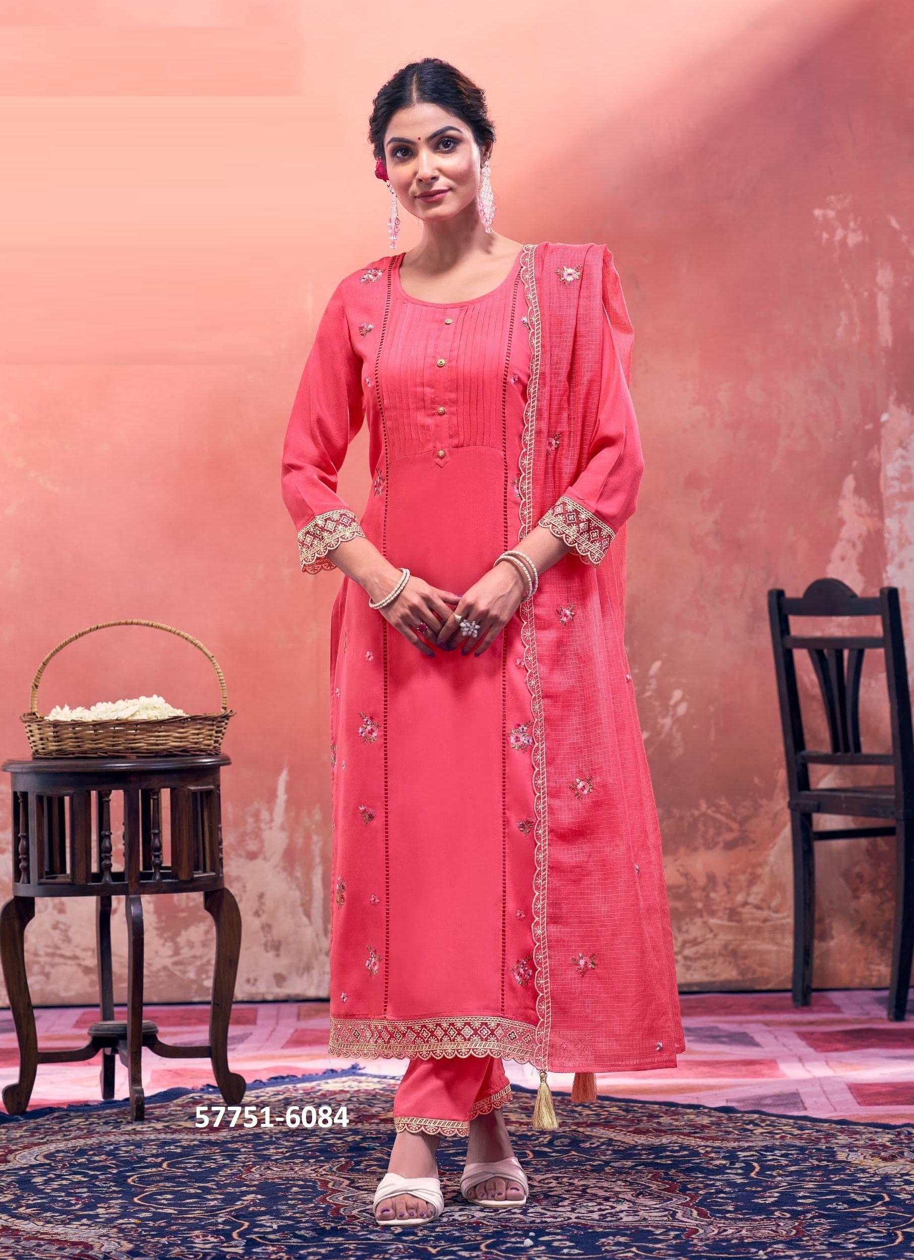 KARRI - Catalog # 57751 (Set of 4 Readymade Salwar Suits) by Brand RANGOON KARRI - Catalog # 57751 (Set of 4 Readymade Salwar Suits) by Brand RANGOON