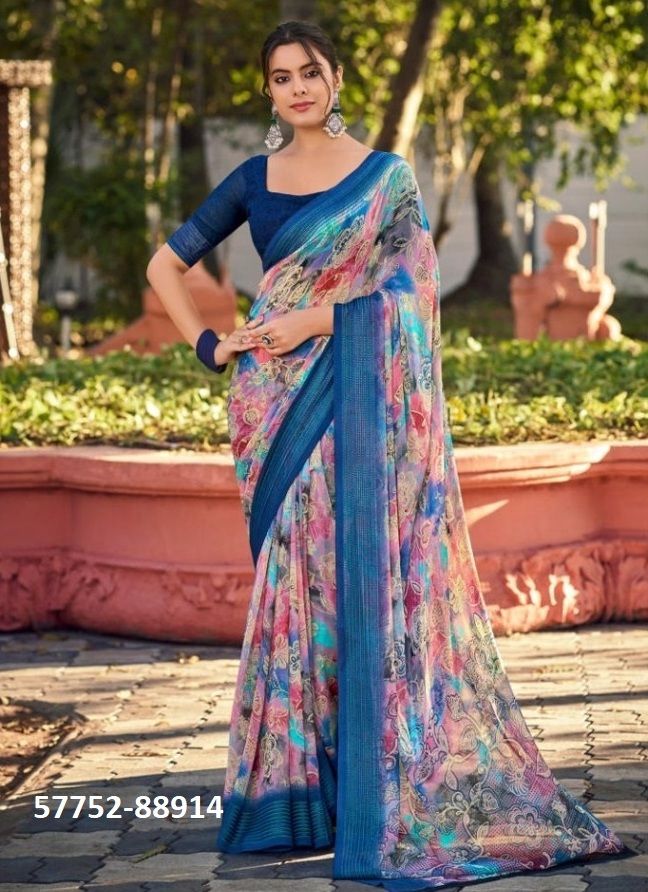FALGUNI 3 - Catalog # 57752 (Set of 6 Sarees) by Brand VIPUL FASHIONS