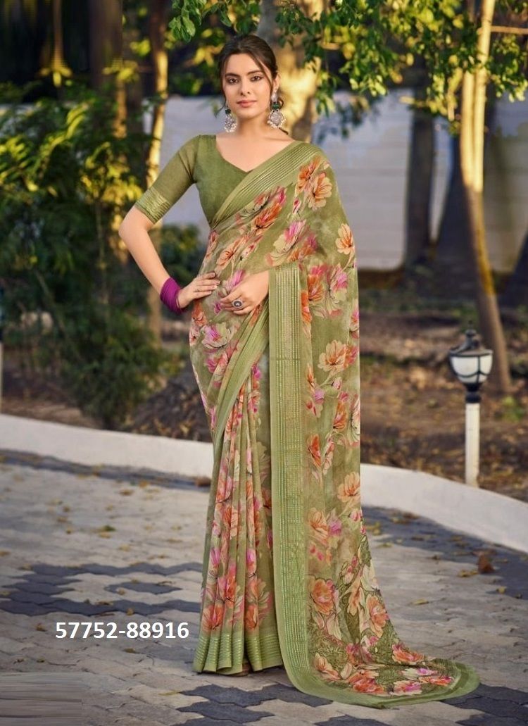 FALGUNI 3 - Catalog # 57752 (Set of 6 Sarees) by Brand VIPUL FASHIONS