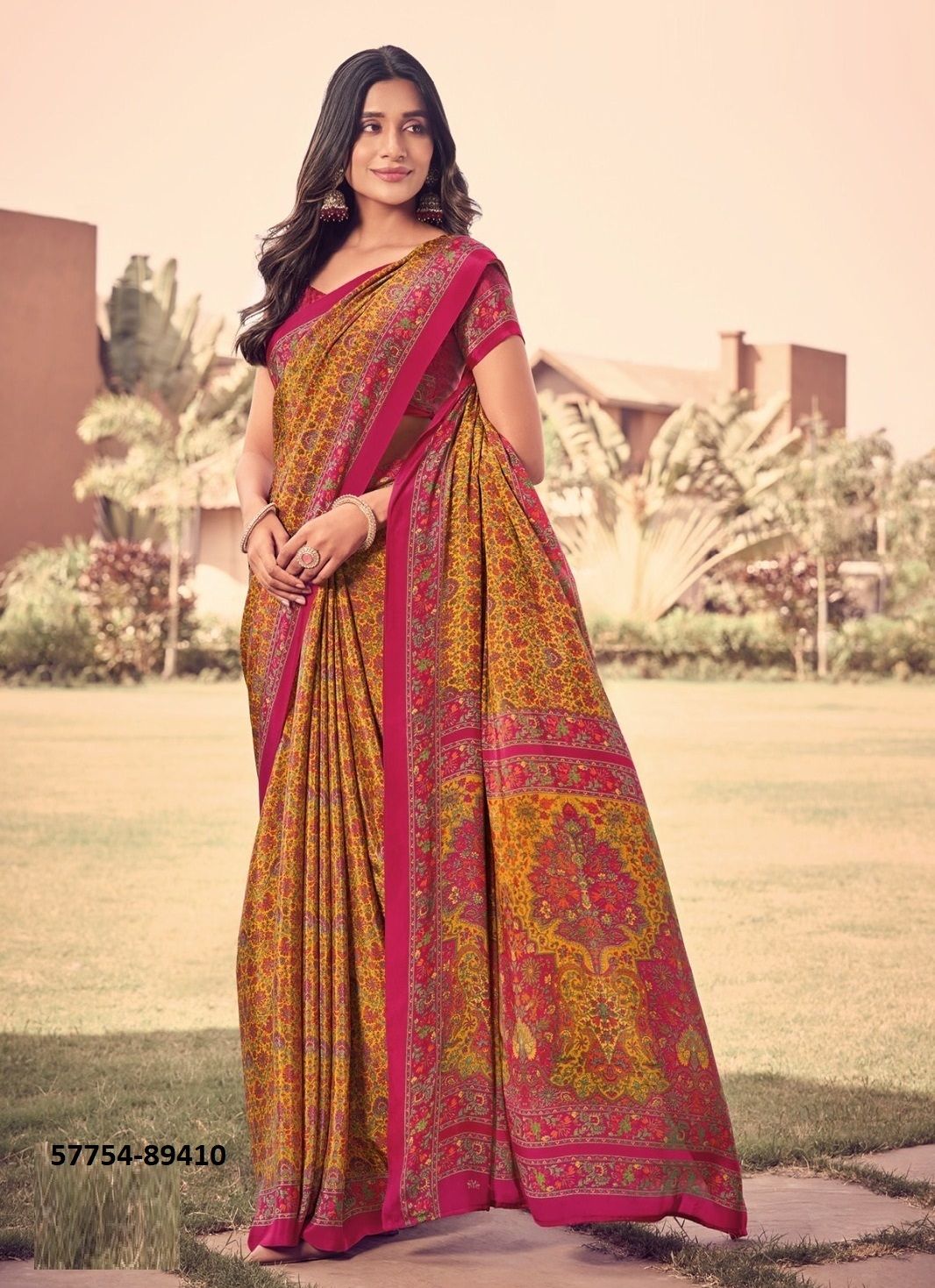 HERITAGE SILK 12 - Catalog # 57754 (Set of 18 Sarees) by Brand VIPUL FASHIONS